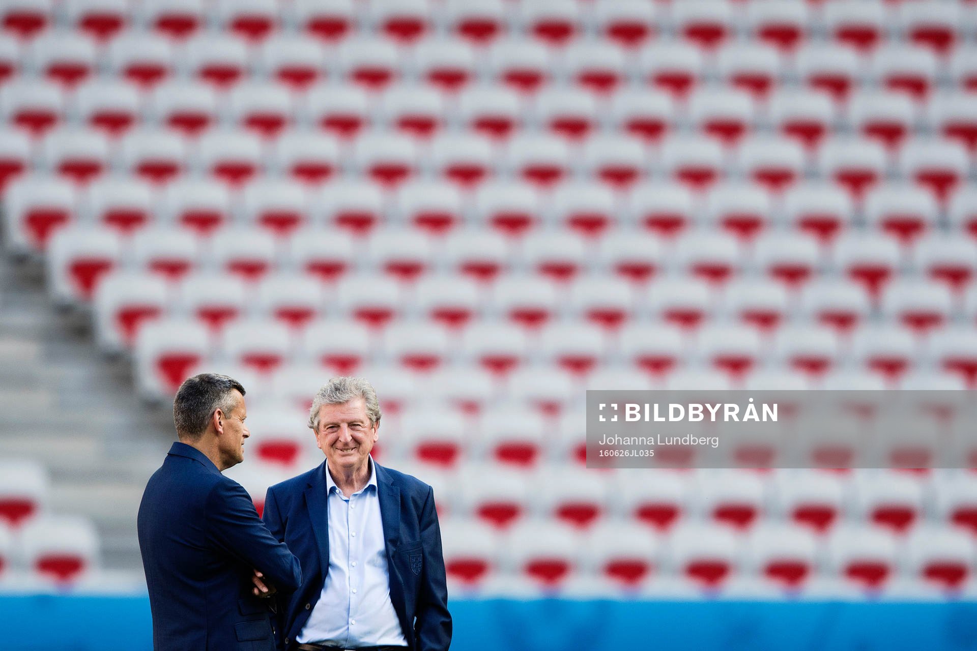 förbundskapten Roy Hodgson  på Englands fotbollslandslags träning under fotbolls-EM den 26 juni 2016 i Nice.