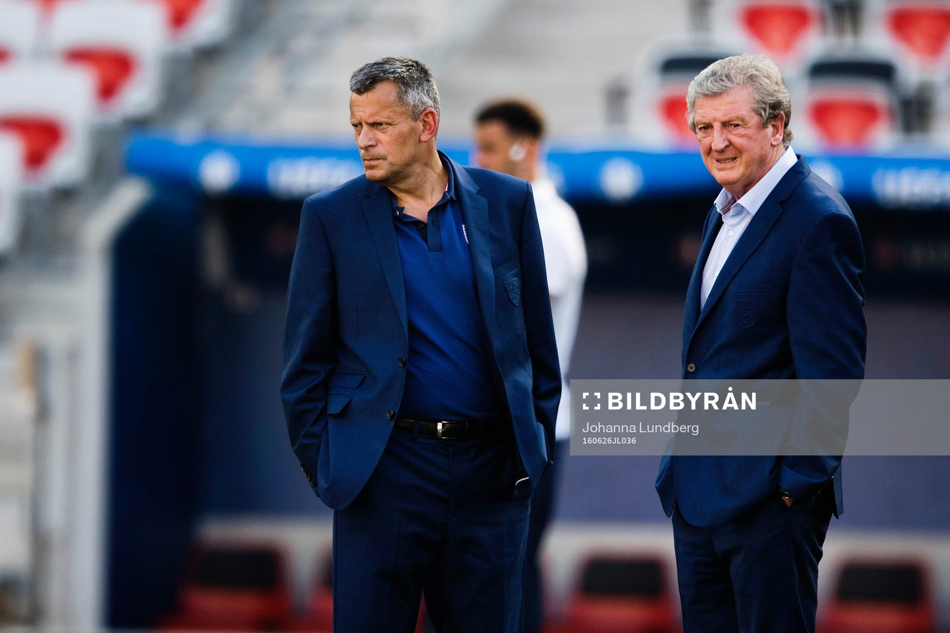 förbundskapten Roy Hodgson  på Englands fotbollslandslags träning under fotbolls-EM den 26 juni 2016 i Nice.