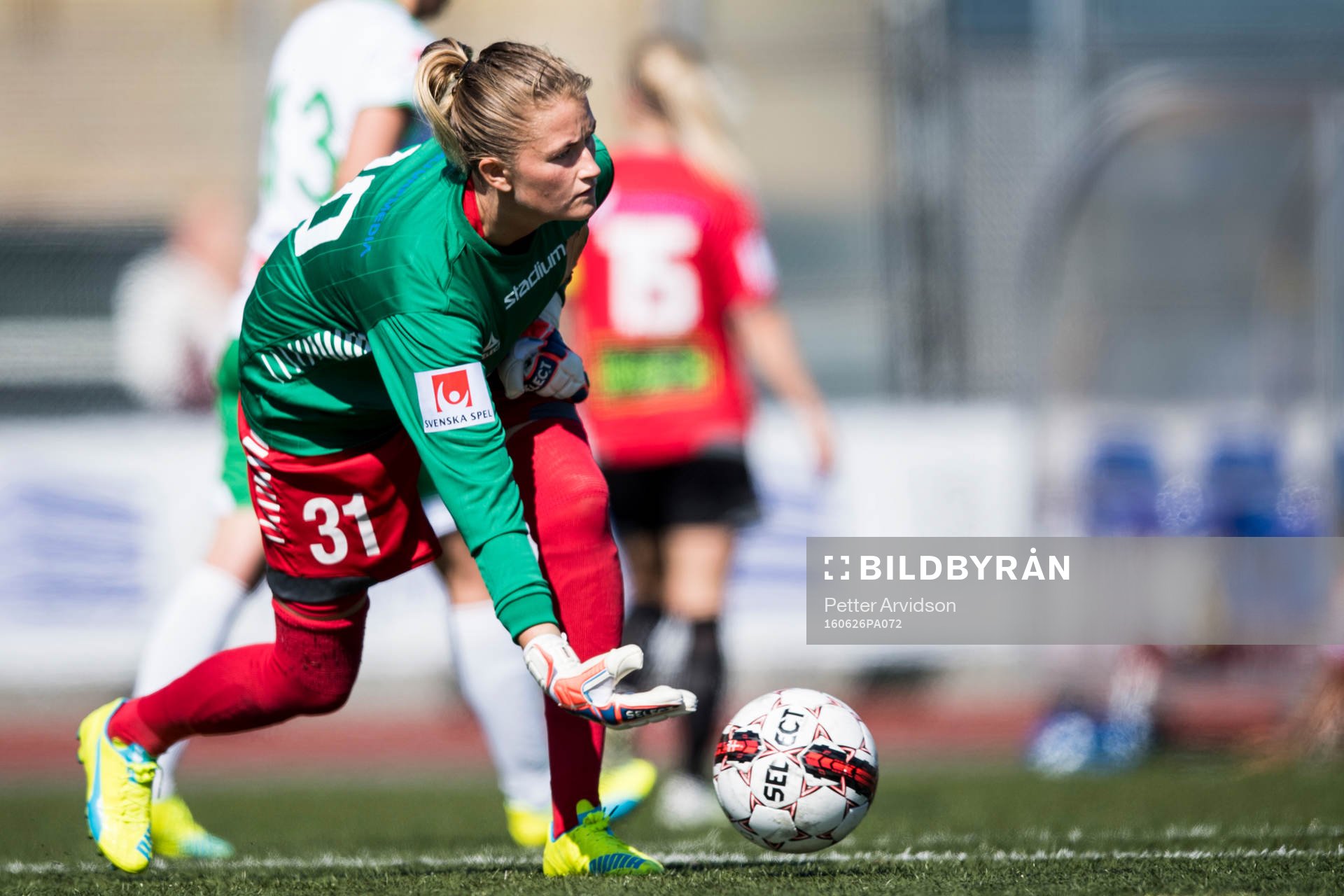 Hammarbys målvakt Lina Ringshamre