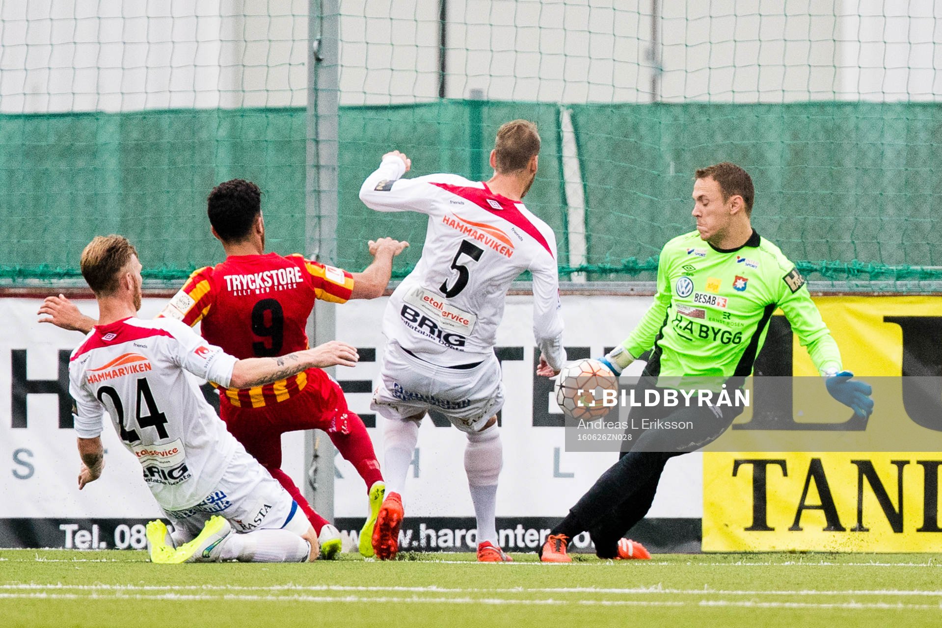 Örgrytes Fredrik Björck, Johan Hammar och målvakt