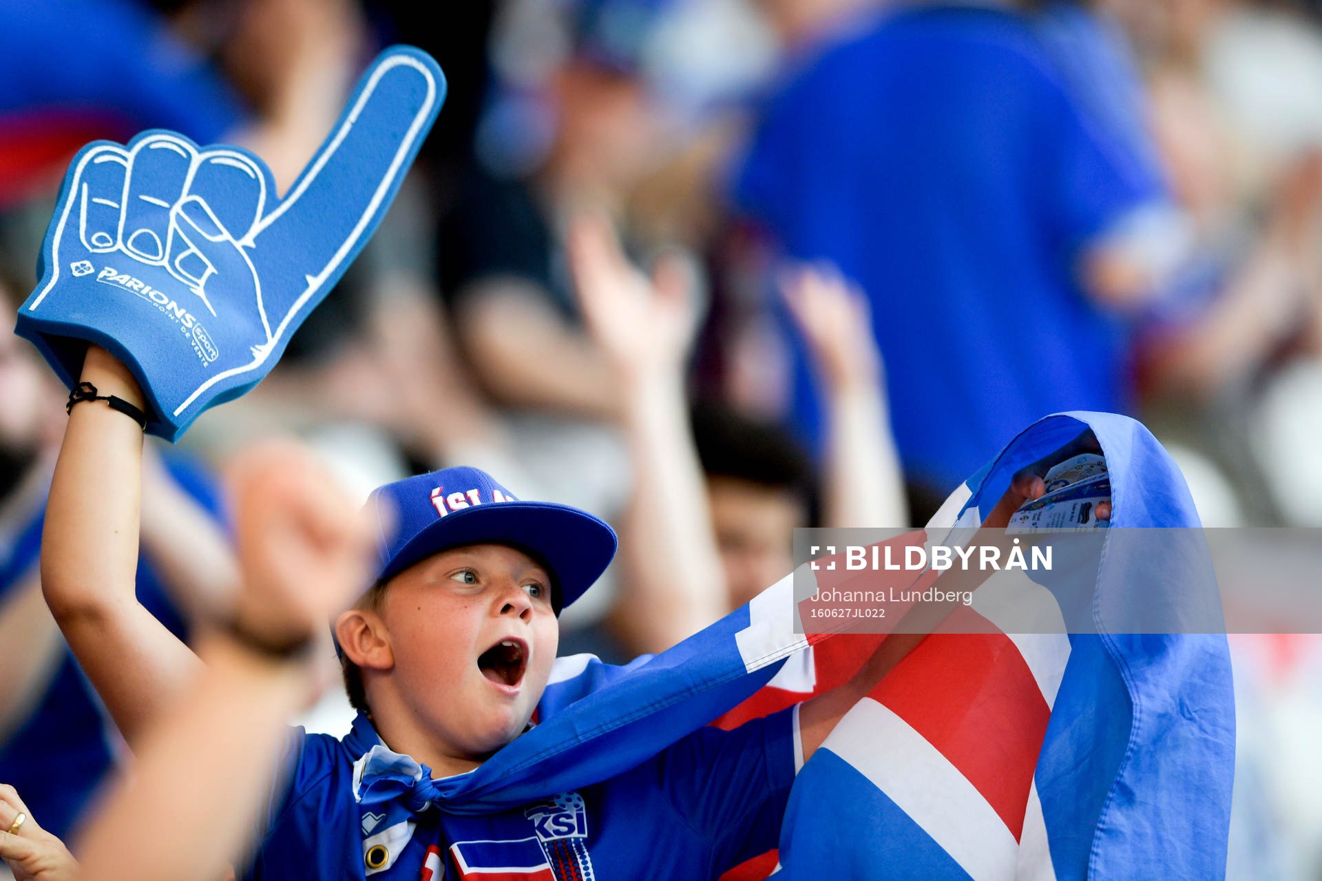 Isländsk supporter