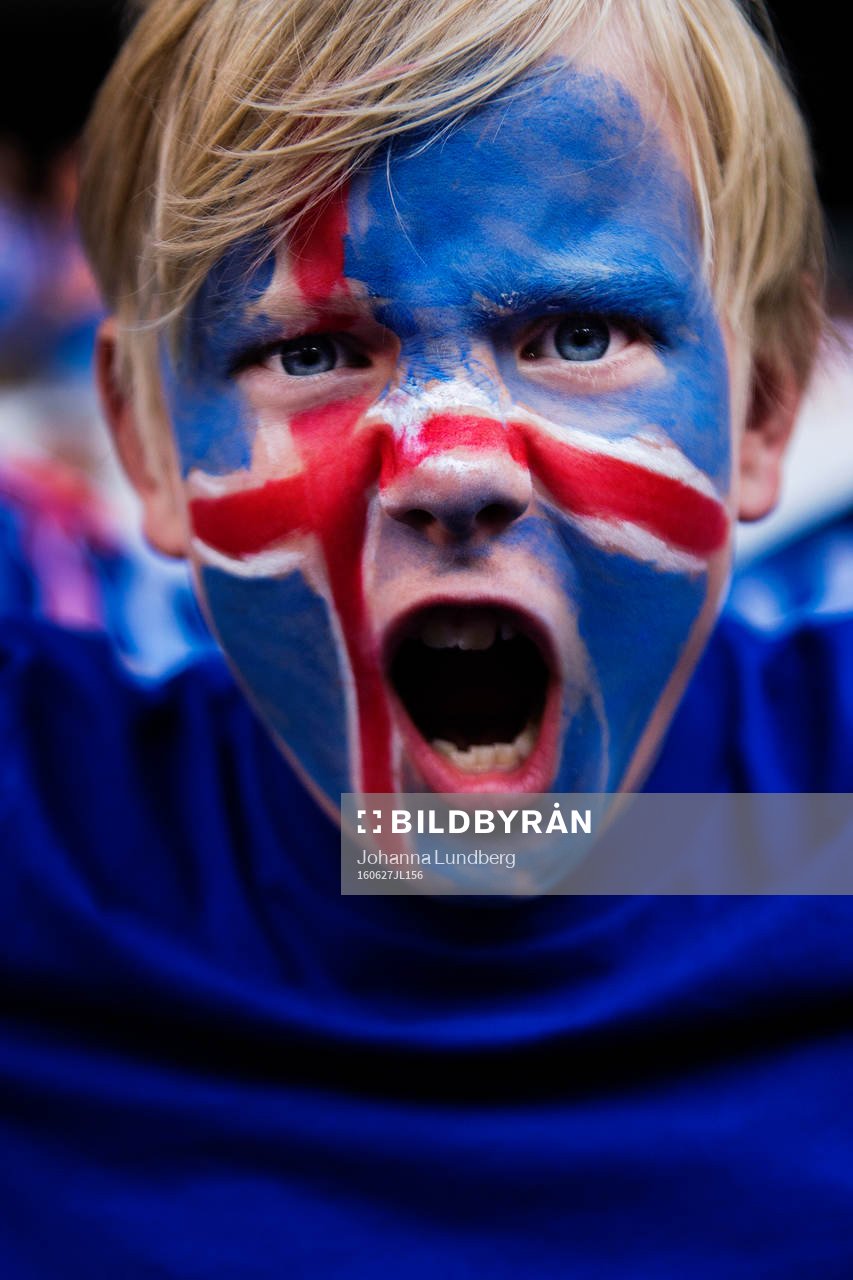 En isländsk supporter