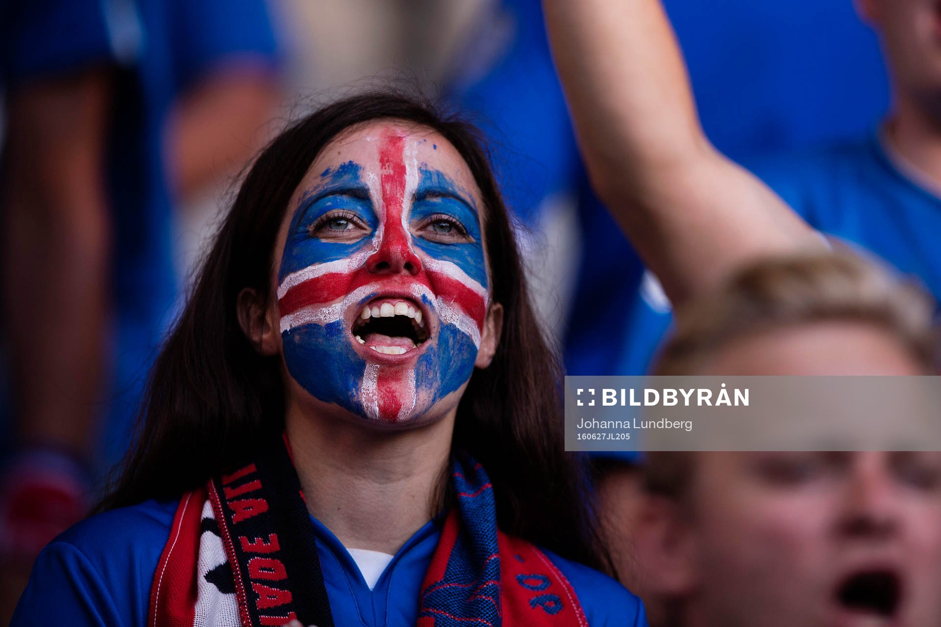 En isländsk supporter