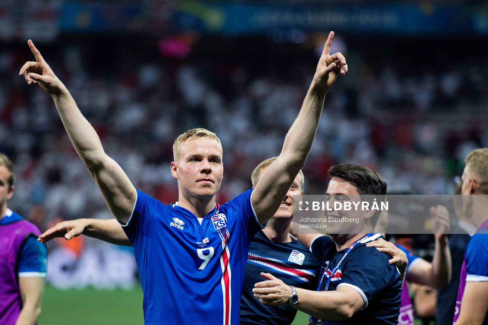 Islands Kolbeinn Sigthorsson jublar