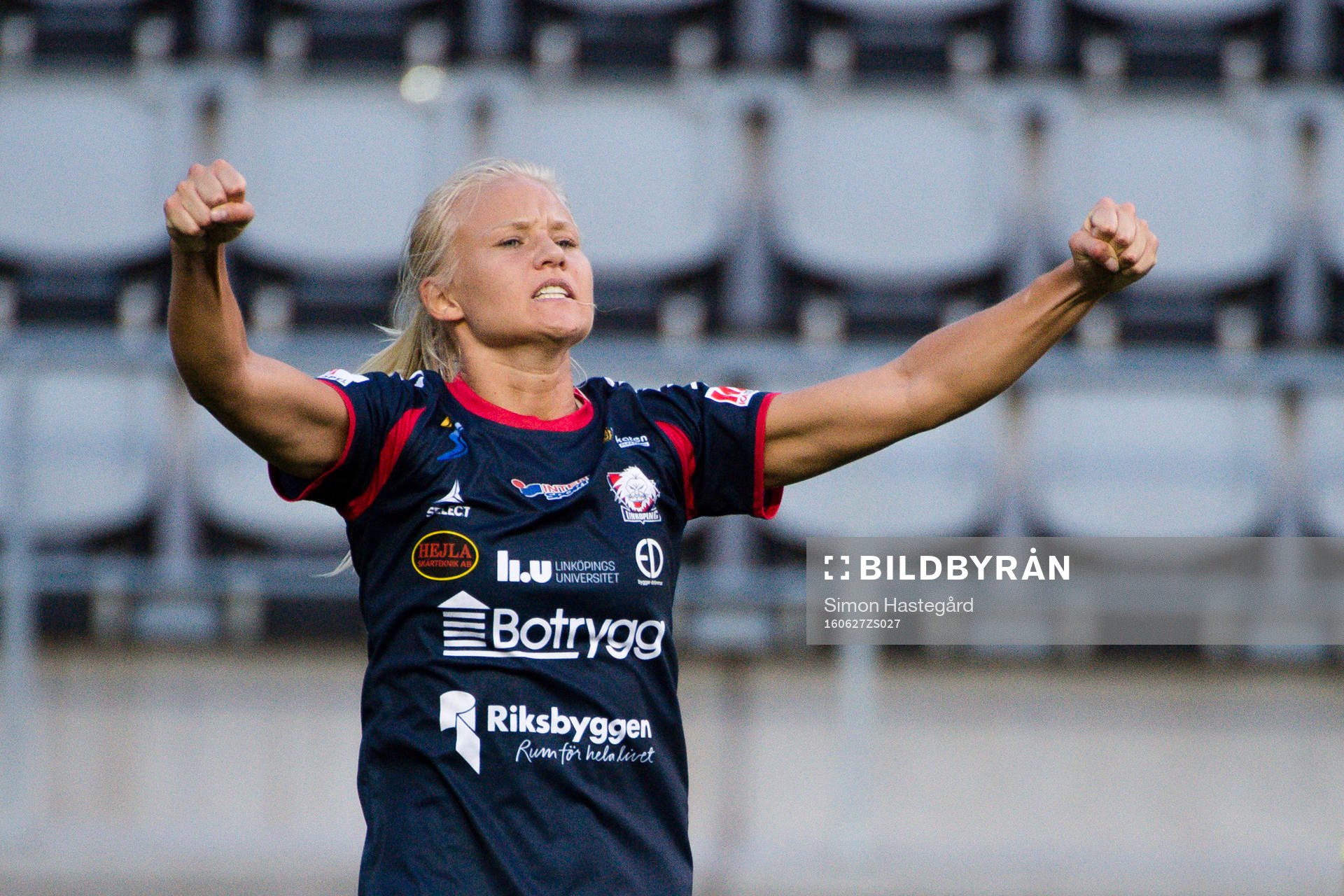 Linköpings Pernille Mosegaard Harder jublar