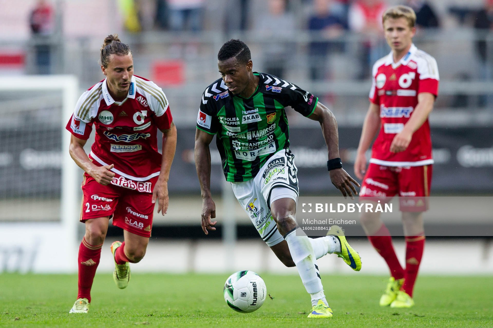 GAIS Liam Loyd Davies före Degerfors Jonathan Azulay