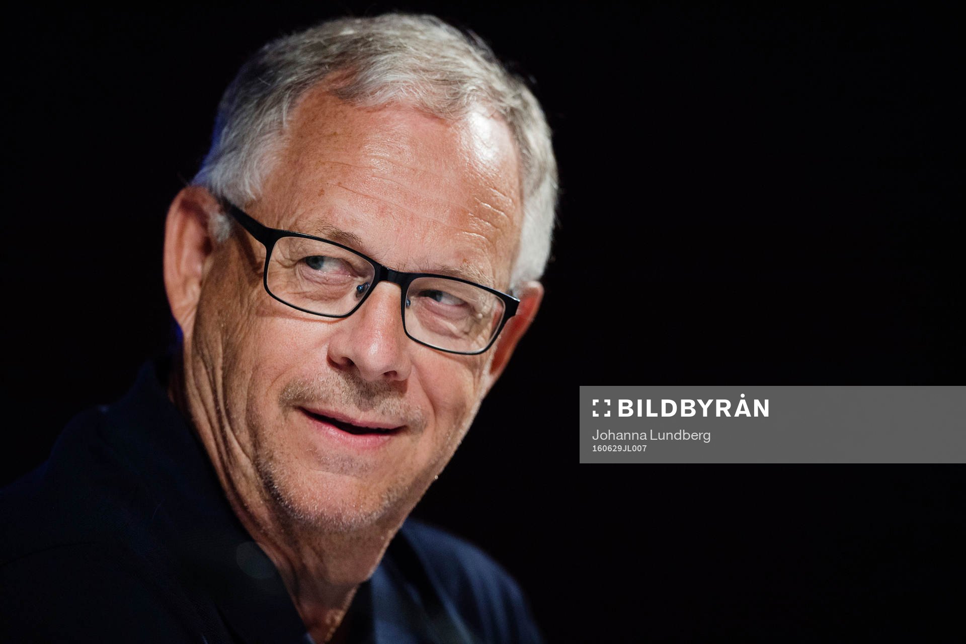 Islands förbundskapten Lars Lagerbäck under Islands fotbollslandslags presskonferens under fotbolls-EM den 29 juni 2016 i Annecy.