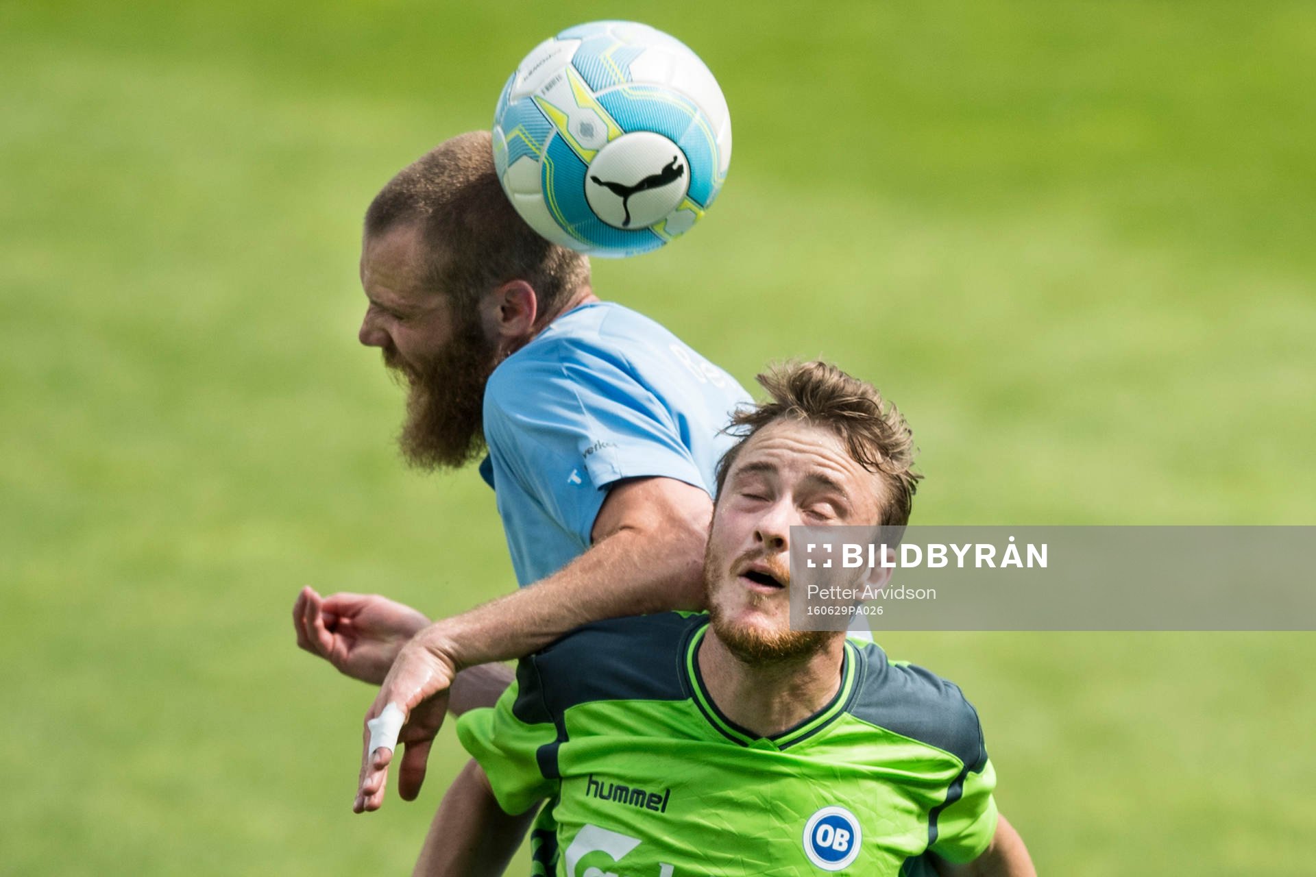 Malmö FFs Jo Inge Berget och Odense Rasmus Jönsson