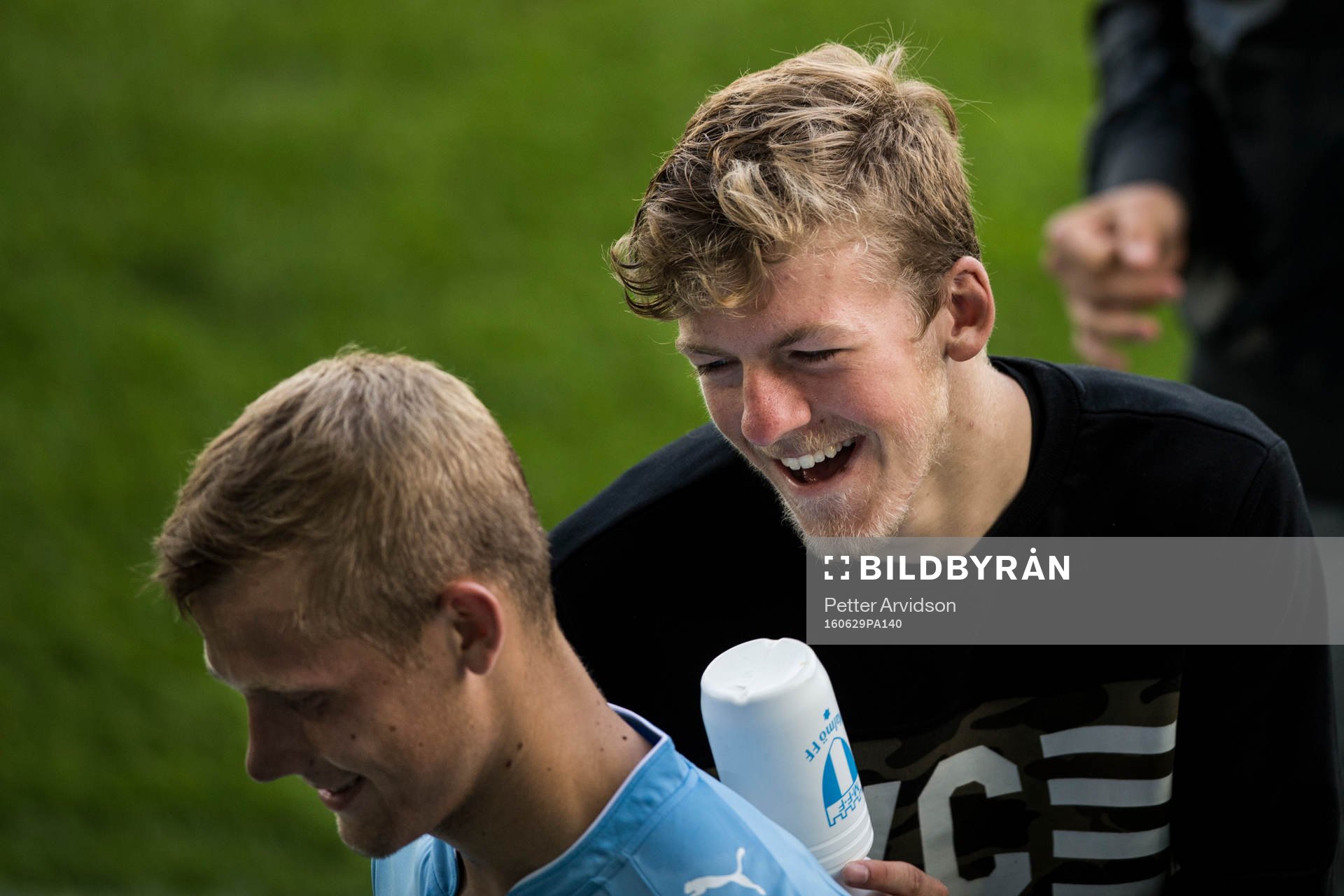 Malmö FFs Teddy Bergqvist och Erik Andersson