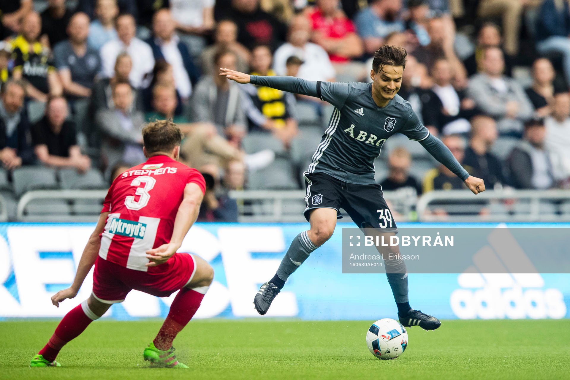 under fotbollsmatchen i kvalet till Europa League mellan