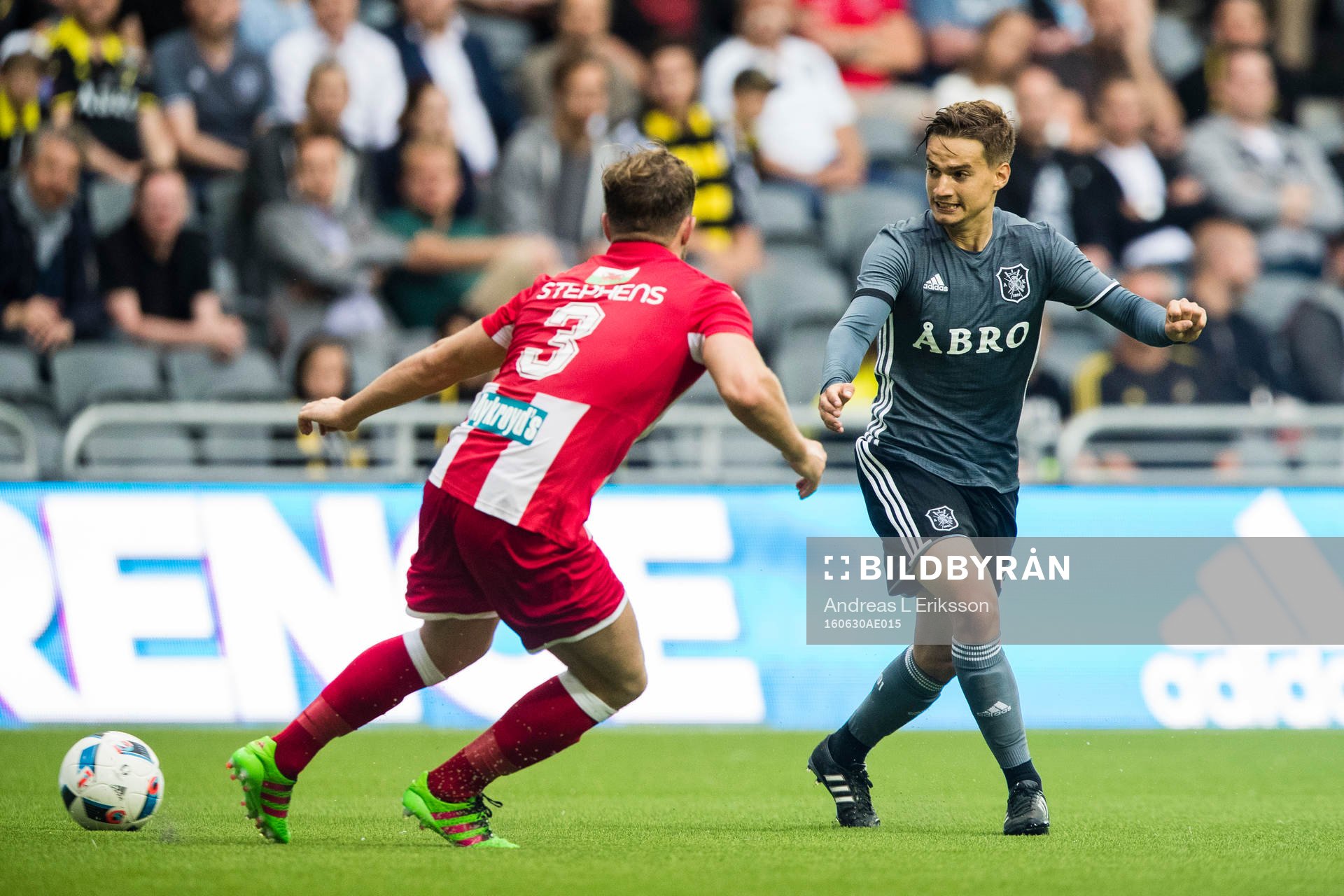 under fotbollsmatchen i kvalet till Europa League mellan