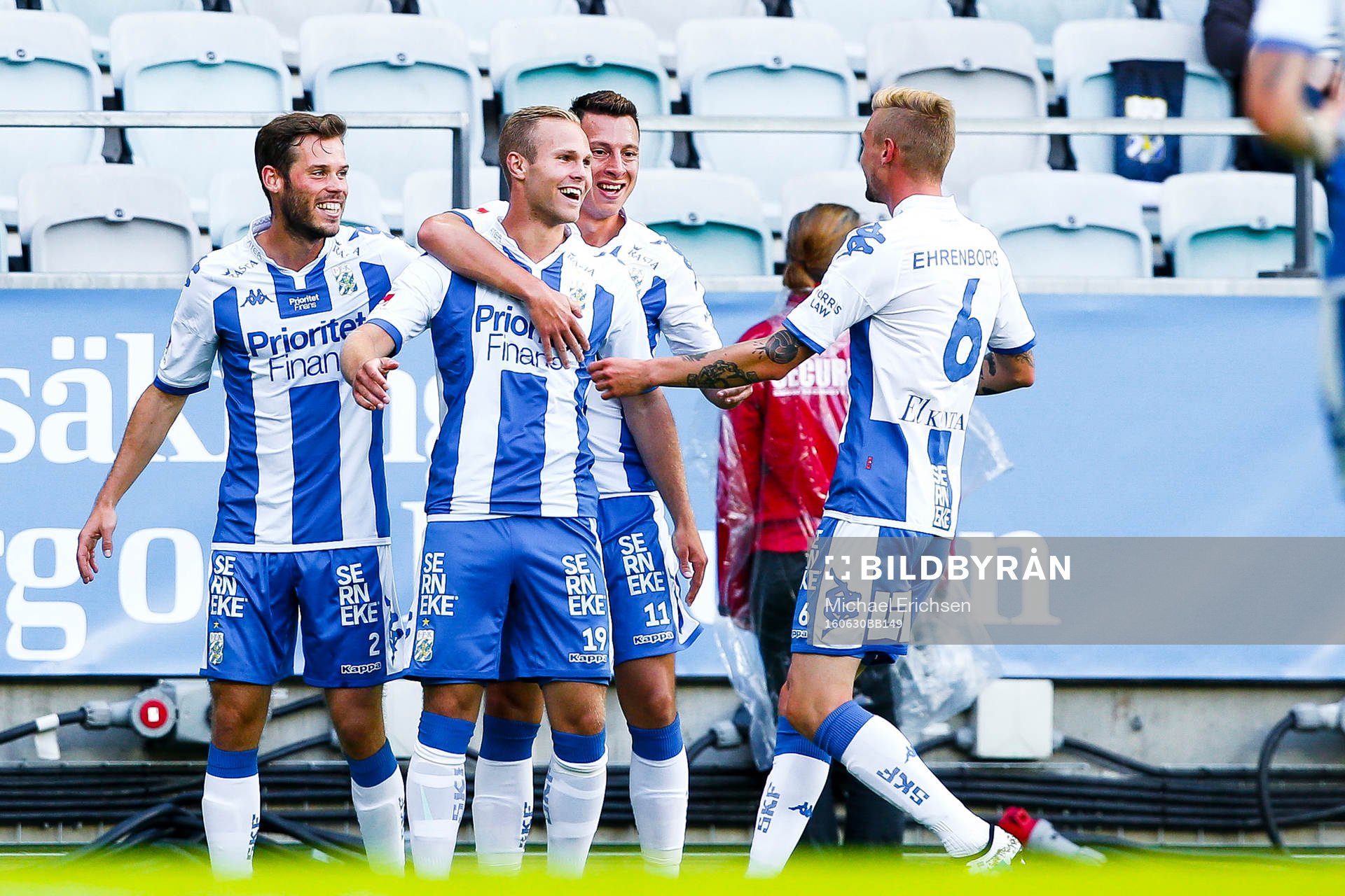 IFK Göteborgs spelare jublar