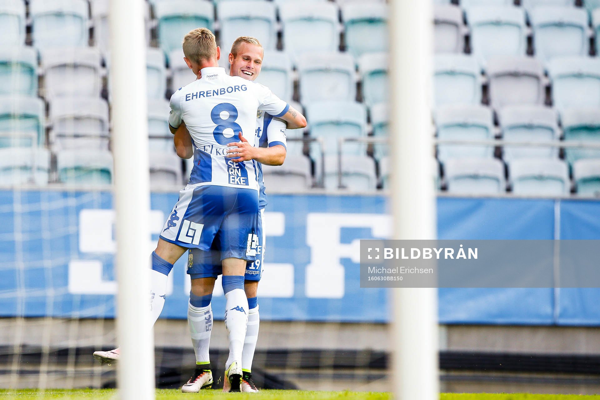 IFK Göteborgs Sören Rieks och Gustav Engvall jublar