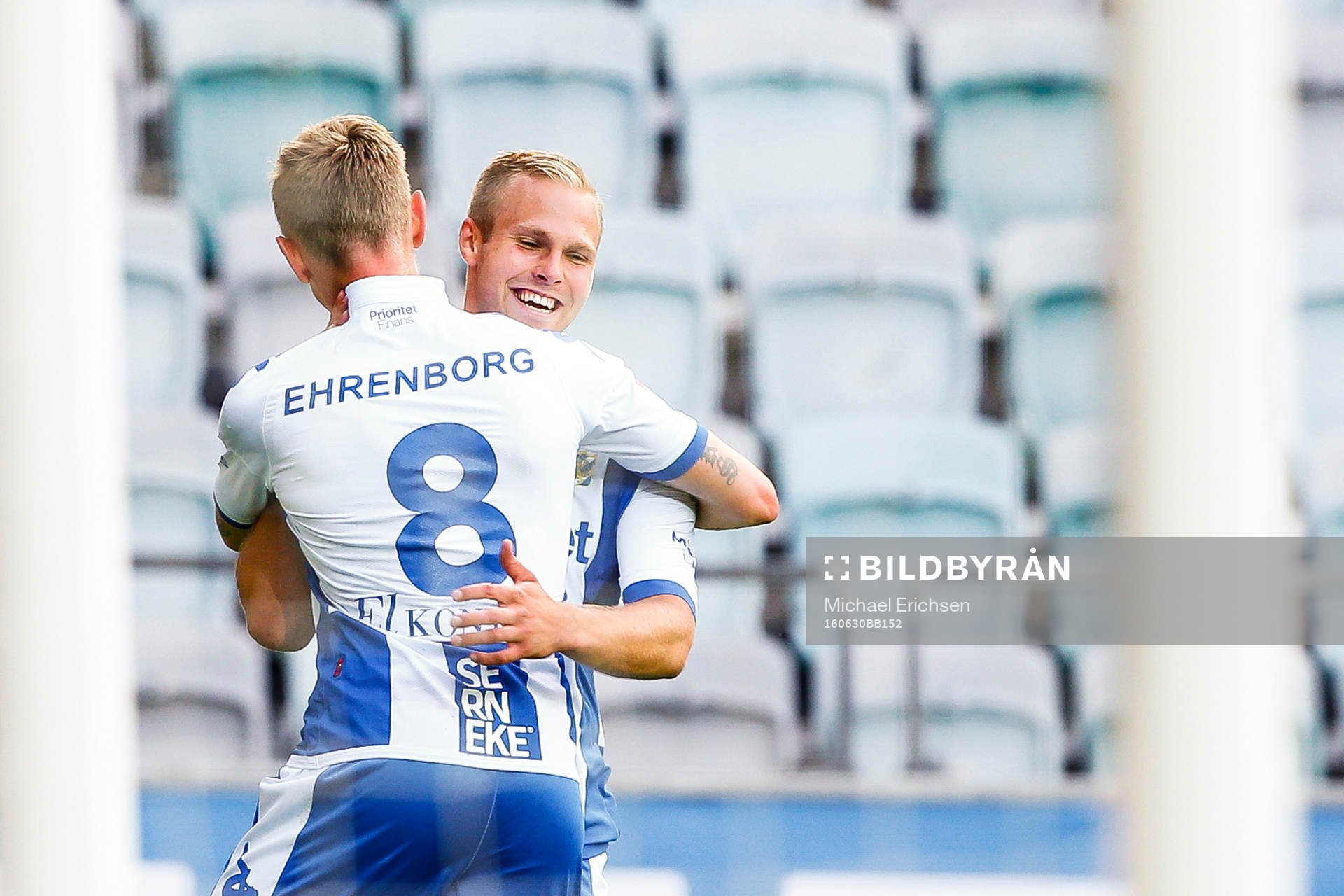 IFK Göteborgs Sören Rieks och Gustav Engvall jublar