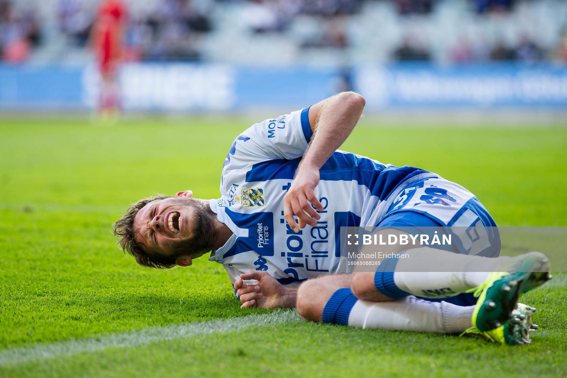 IFK Göteborgs Emil Salomonsson grimaserar