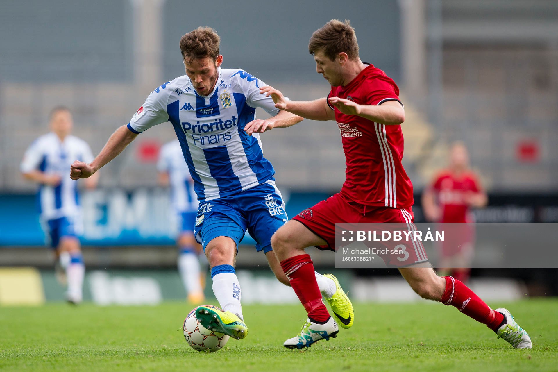 IFK Göteborgs Emil Salomonsson mot Llandudnos James Joyce