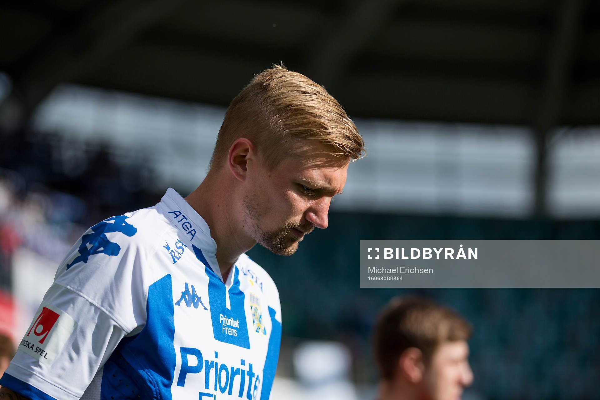 IFK Göteborgs Sebastian Eriksson innan fotbollsmatchen i