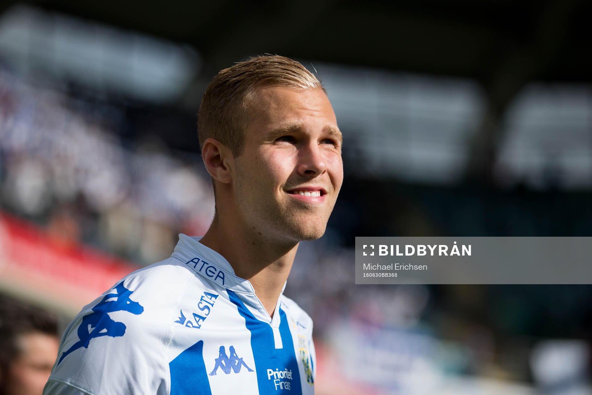 IFK Göteborgs Gustav Engvall på väg in till