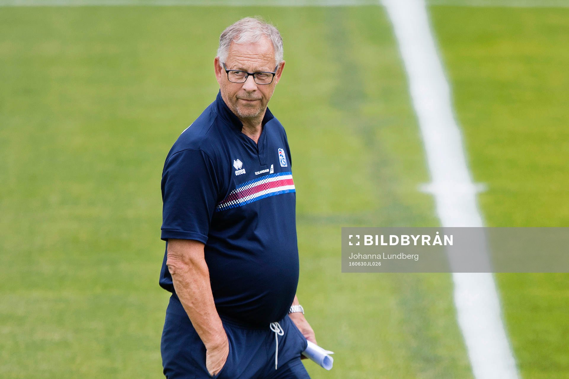 förbundskapten Lars Lagerbäck  på Islands