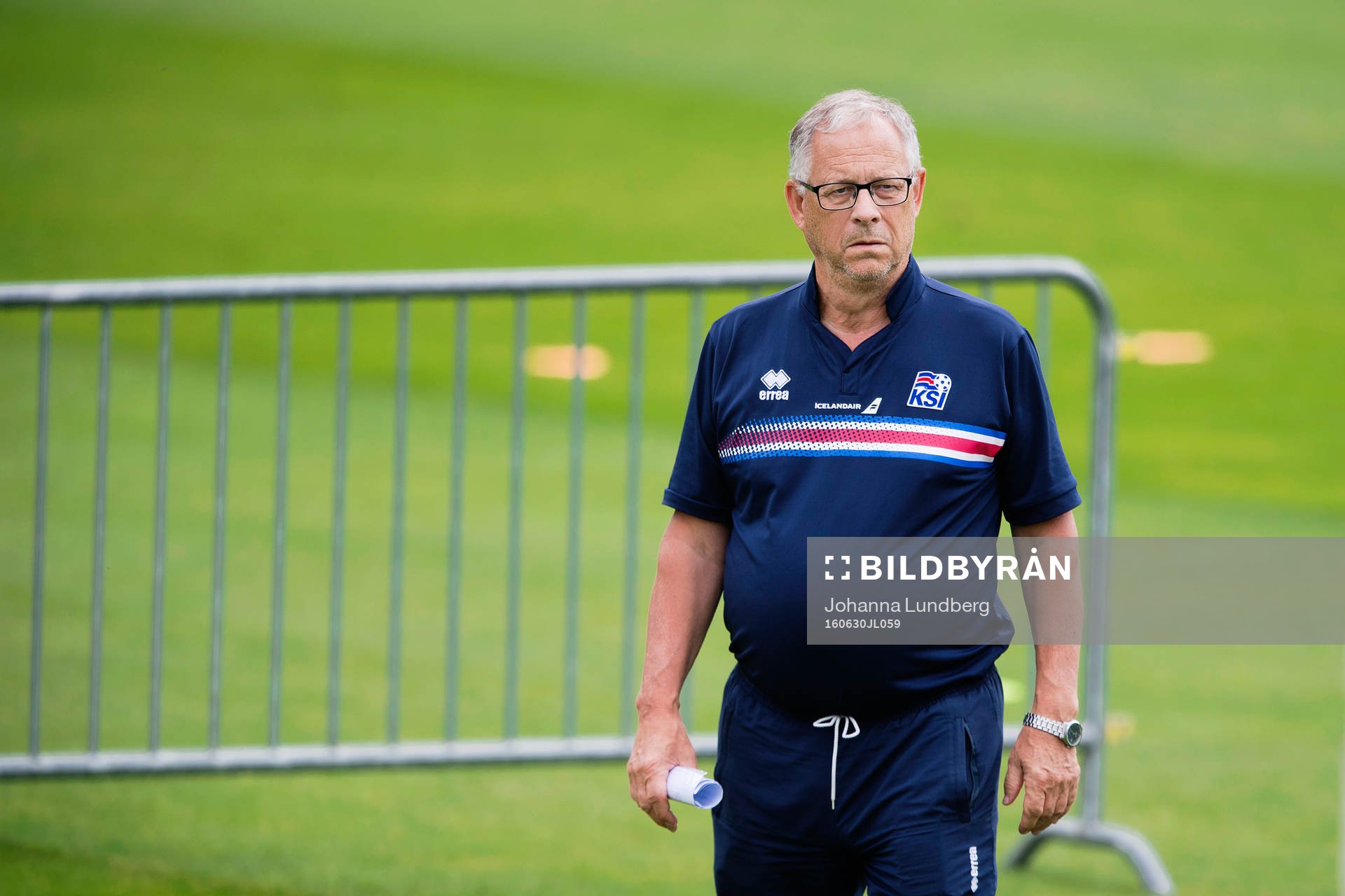 förbundskapten Lars Lagerbäck  på Islands