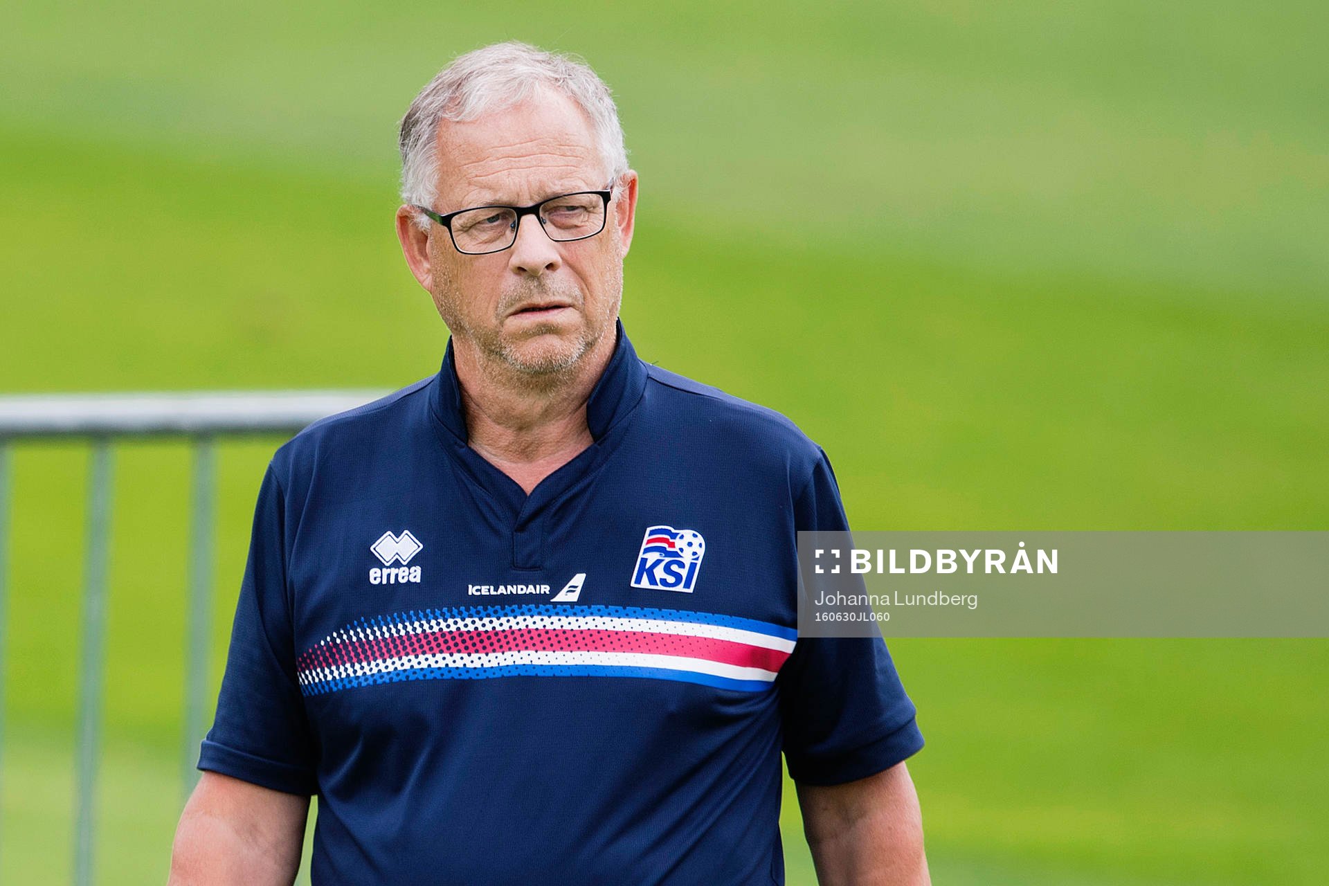 förbundskapten Lars Lagerbäck  på Islands