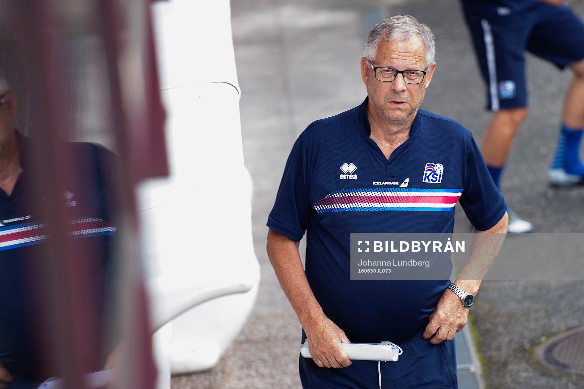 förbundskapten Lars Lagerbäck  på Islands