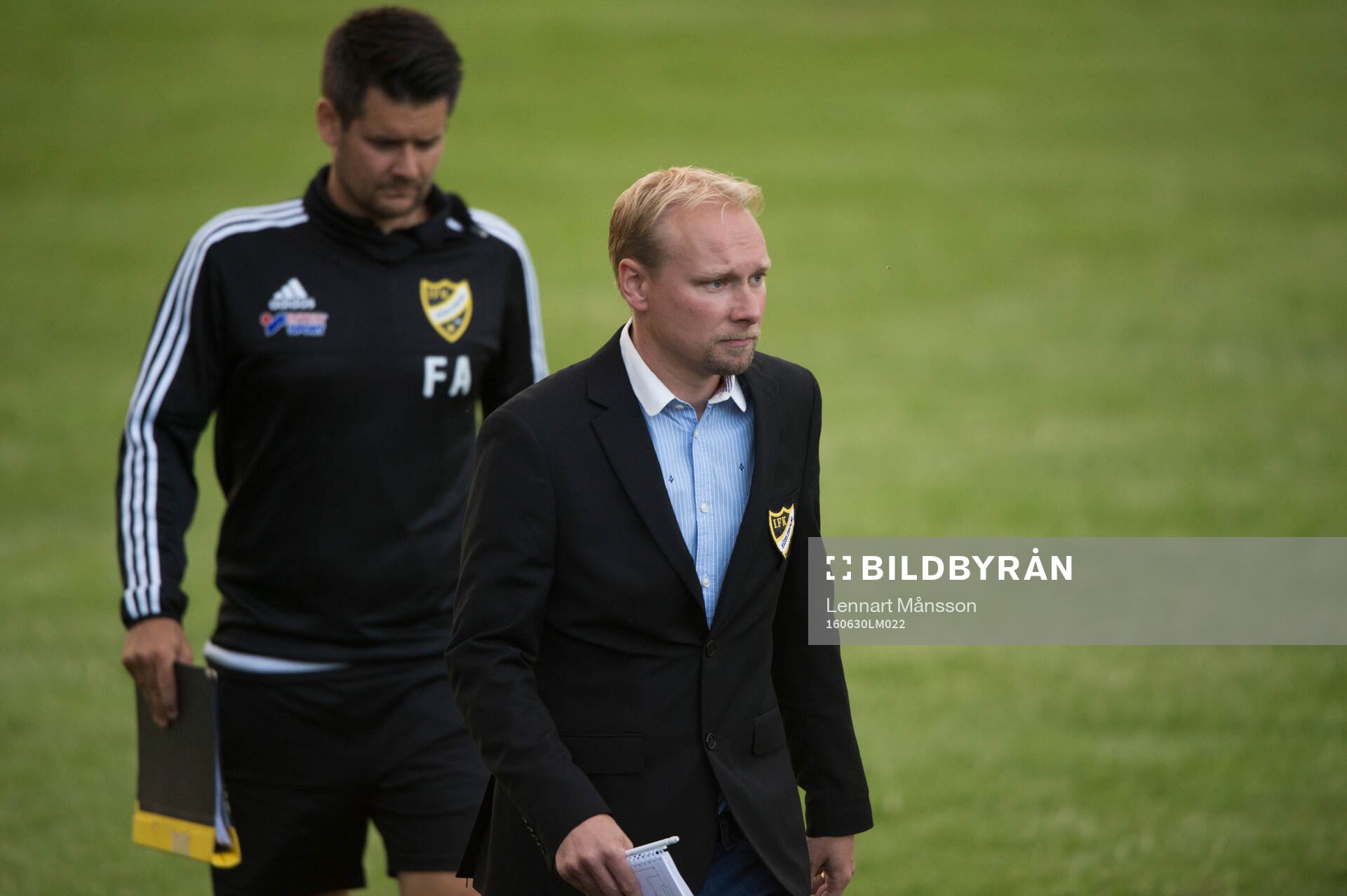 IFK Hässleholms tränare Daniel Nilsson och Fredrik