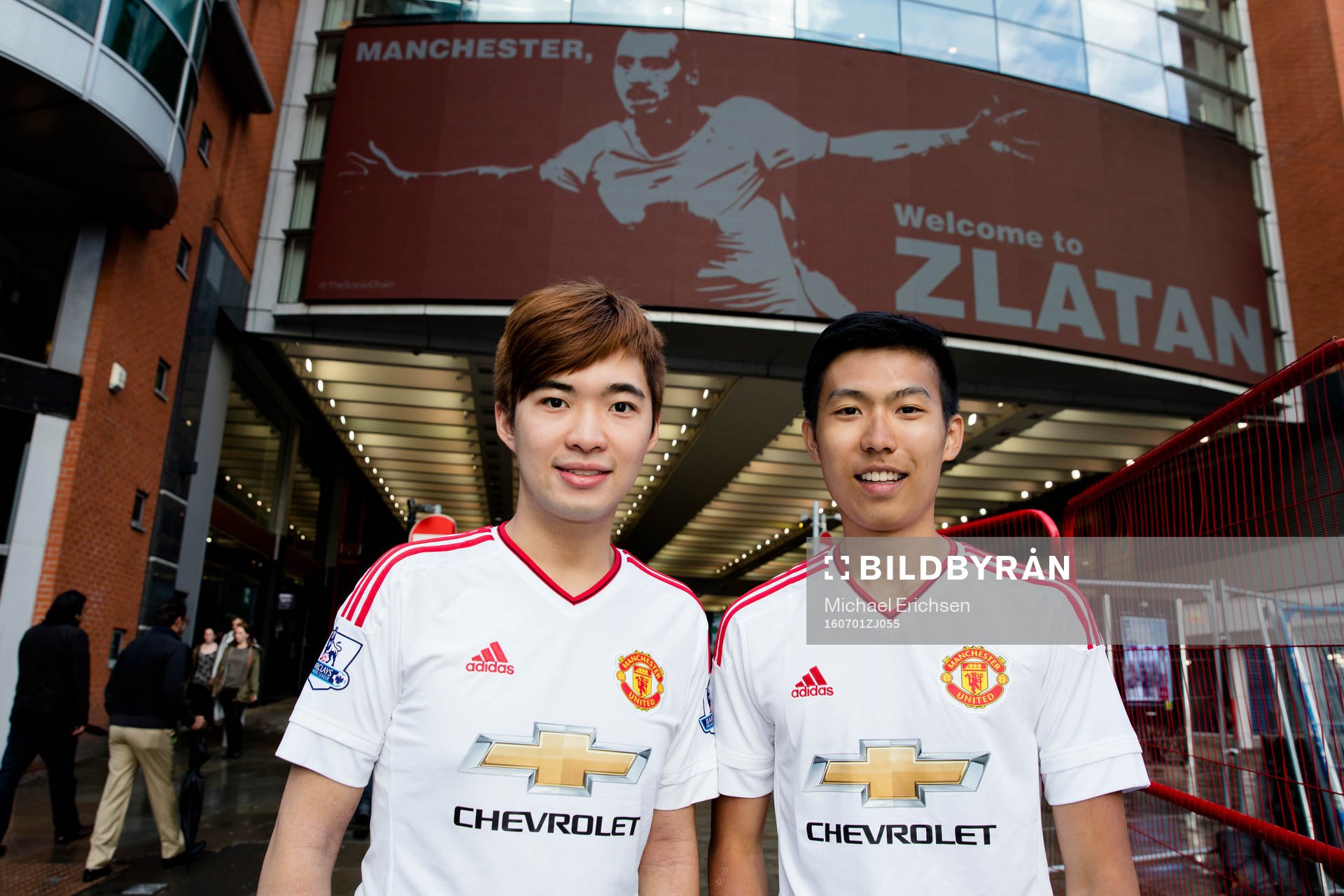 United supportrar vid namn Oachin och Stephen