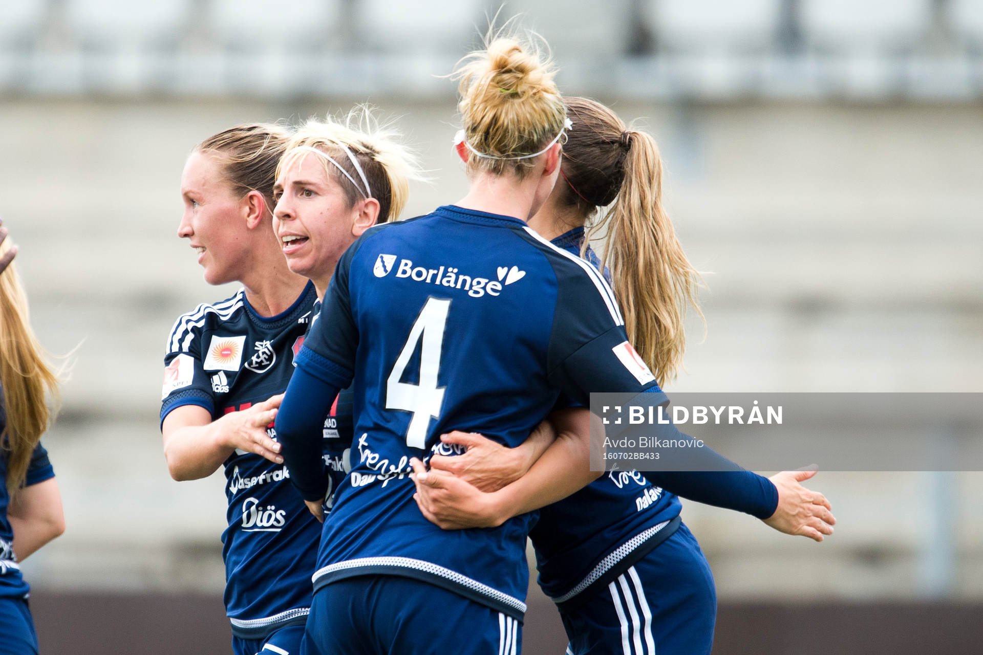 Kvarnsvedens Sarah Elnicky , Lova Lundin och Robyn Decker