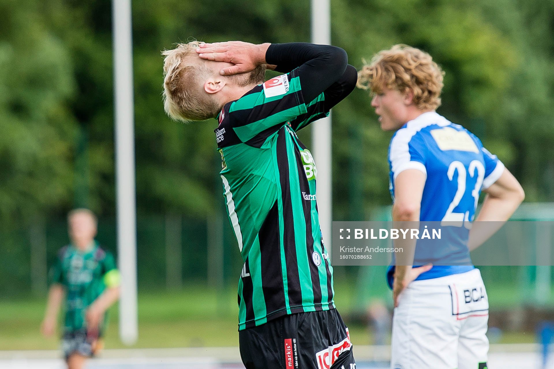 Varbergs Sebastian Crona deppar
