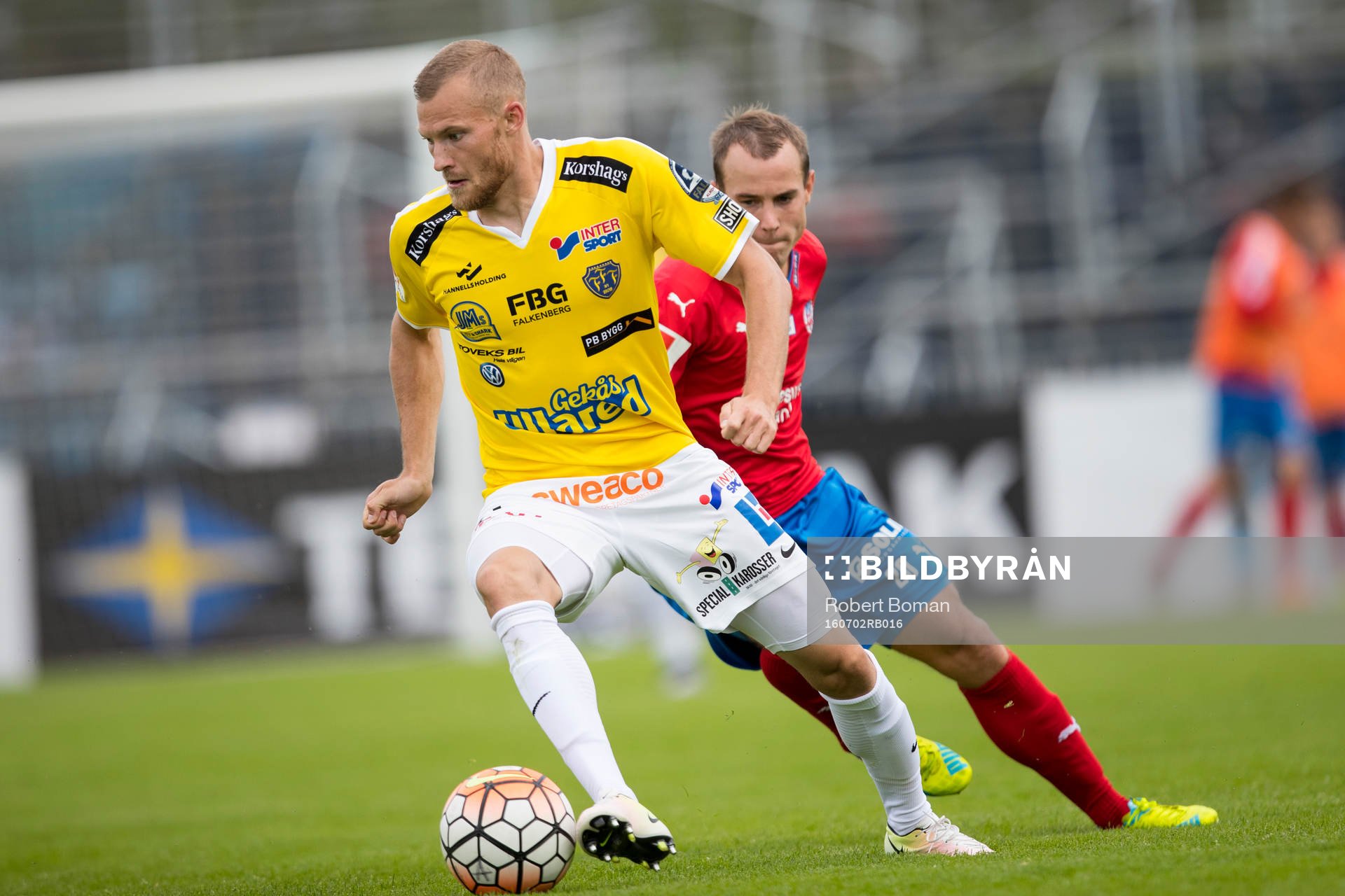 Falkenbergs Rasmus Sjöstedt och Helsingborgs Carl Wede