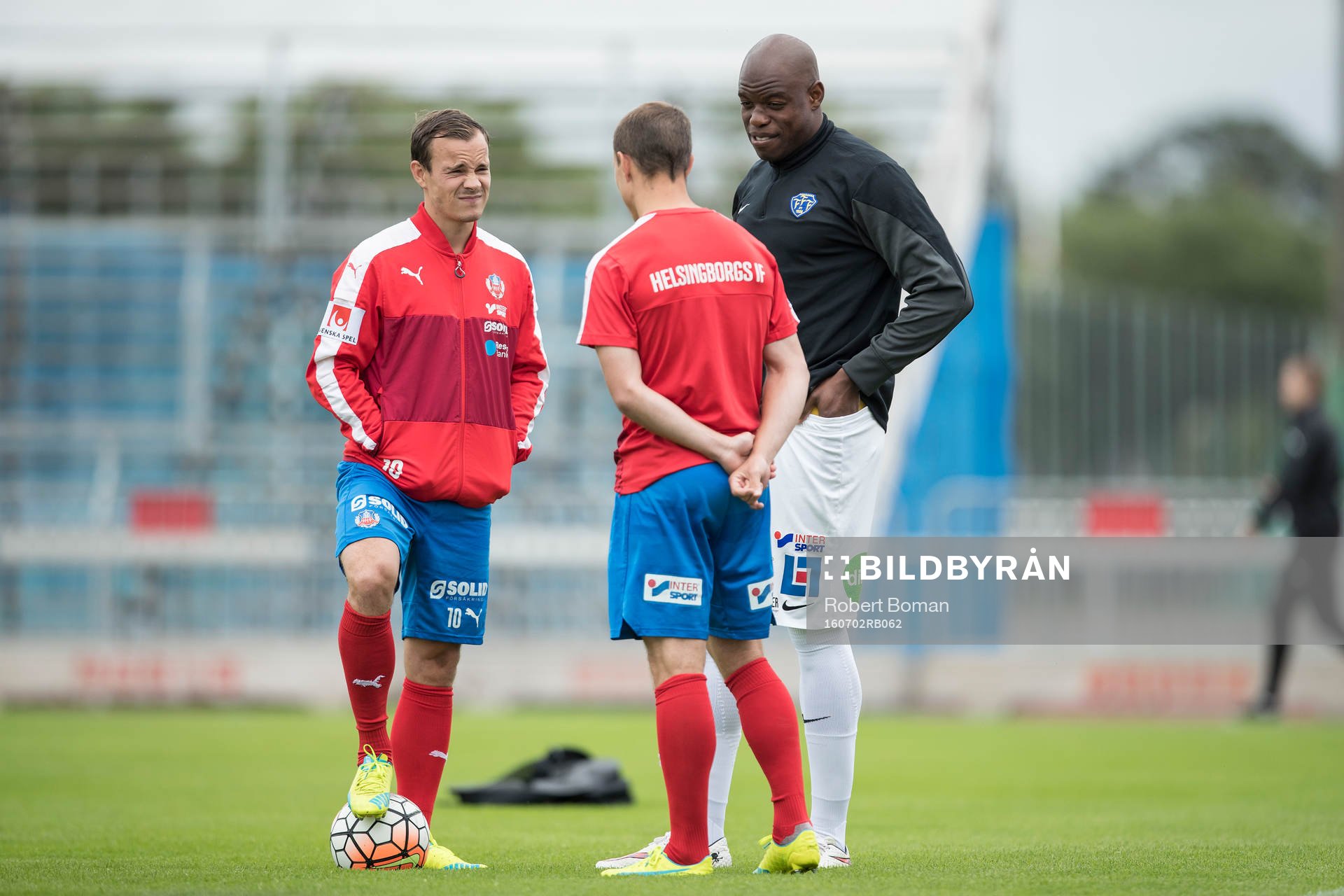 Helsingborgs Anton Wede och Carl Wede (med ryggen i bild)