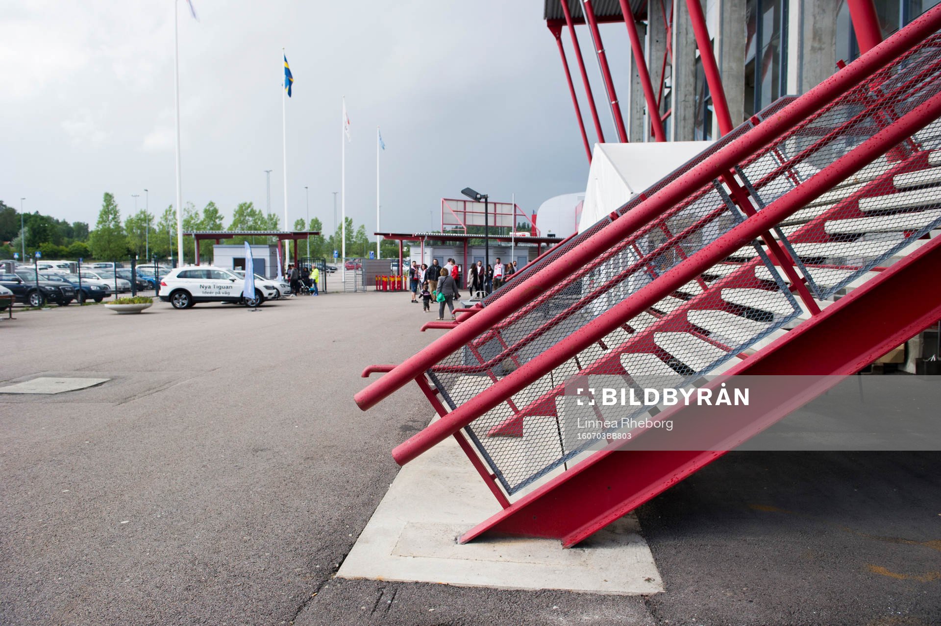 Exteriör av Södertälje Fotbollsarena