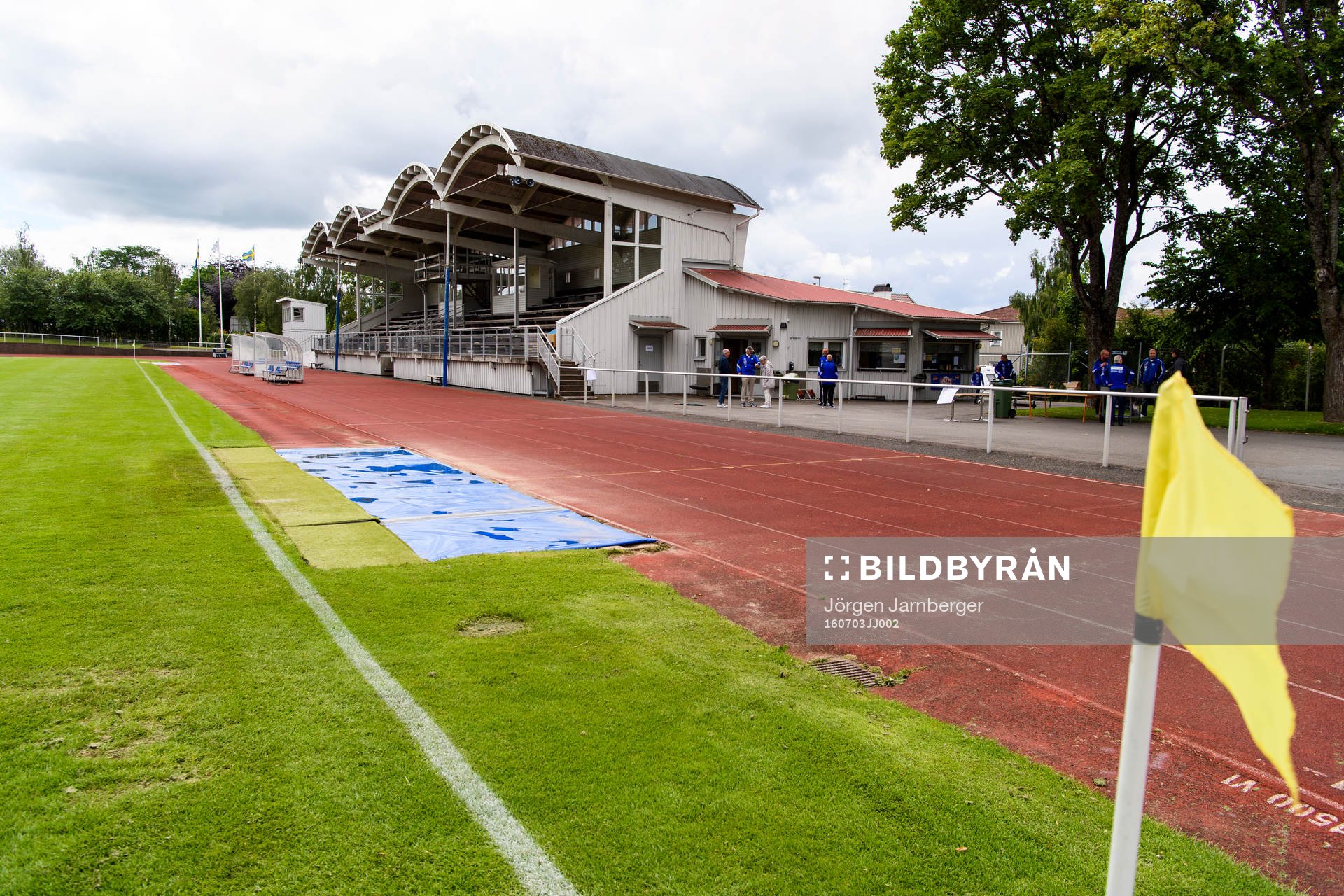 Odenplan innan en träningsmatch i fotboll mellan Elfsborg