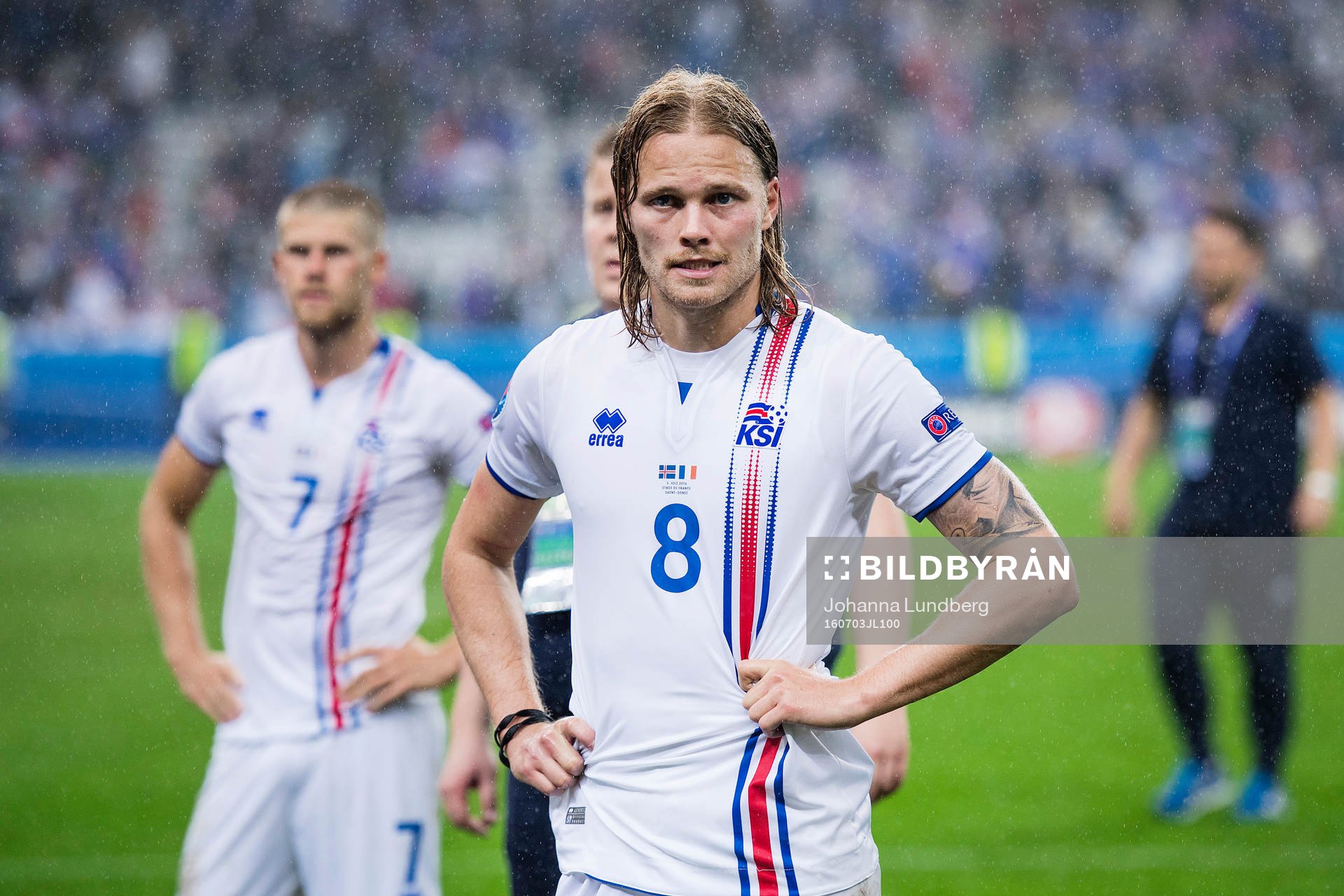 Islands Birkir Bjarnason deppar