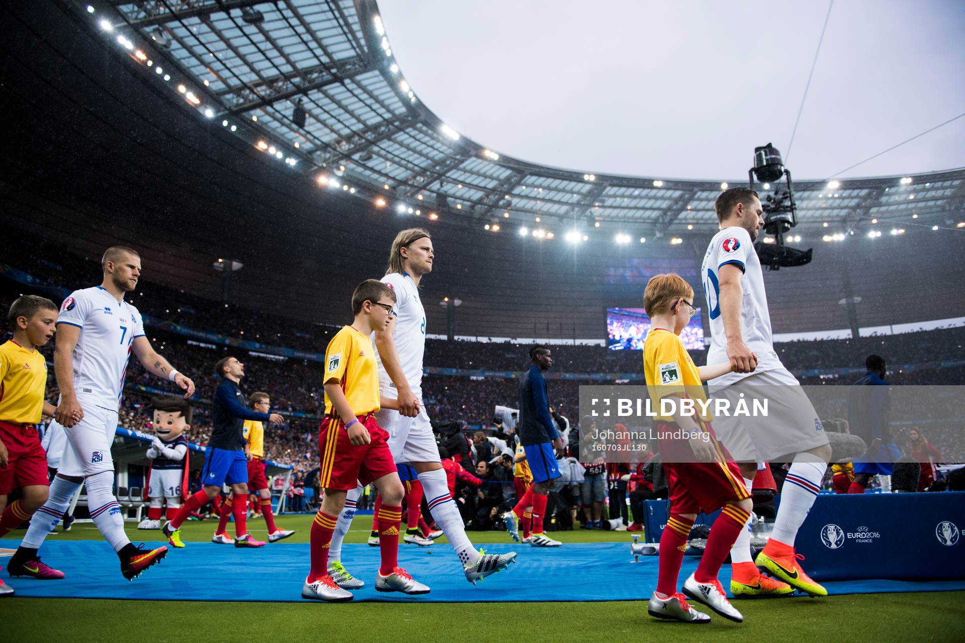 Islands Johann Gudmundsson, Birkir Bjarnason och Gylfi
