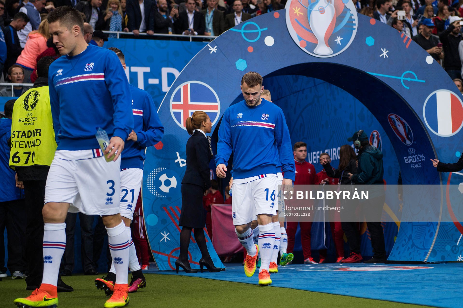 Islands Haukur Heidar Hauksson och Rúnar Már Sigurjonsson