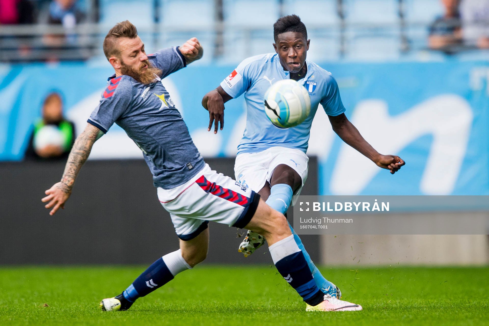 Malmö FFs Pa Konate och AGF Aarhus Martin Spelmann