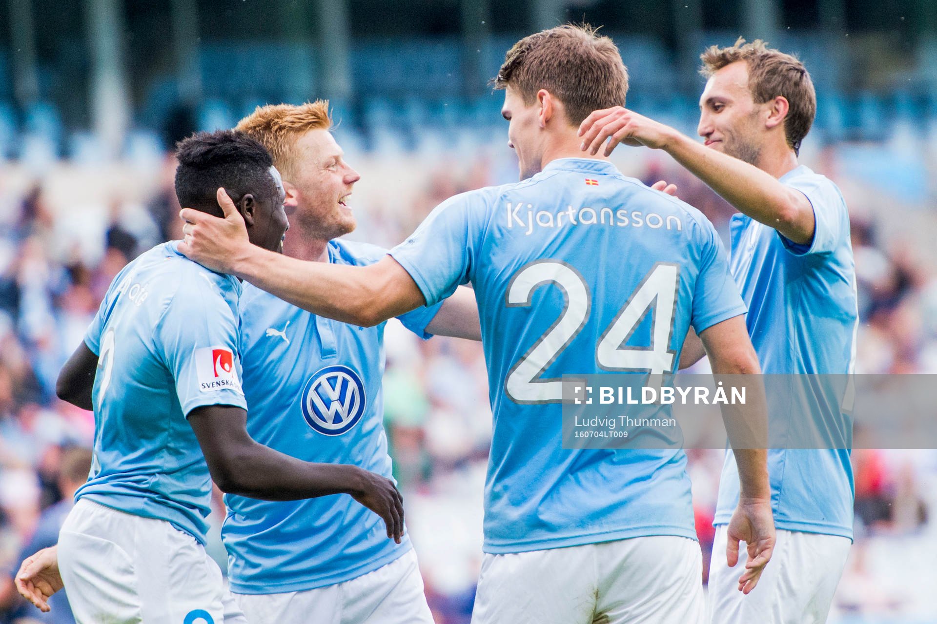 Malmö FFs Pa Konate, Anders Christiansen, Magnus Wolff