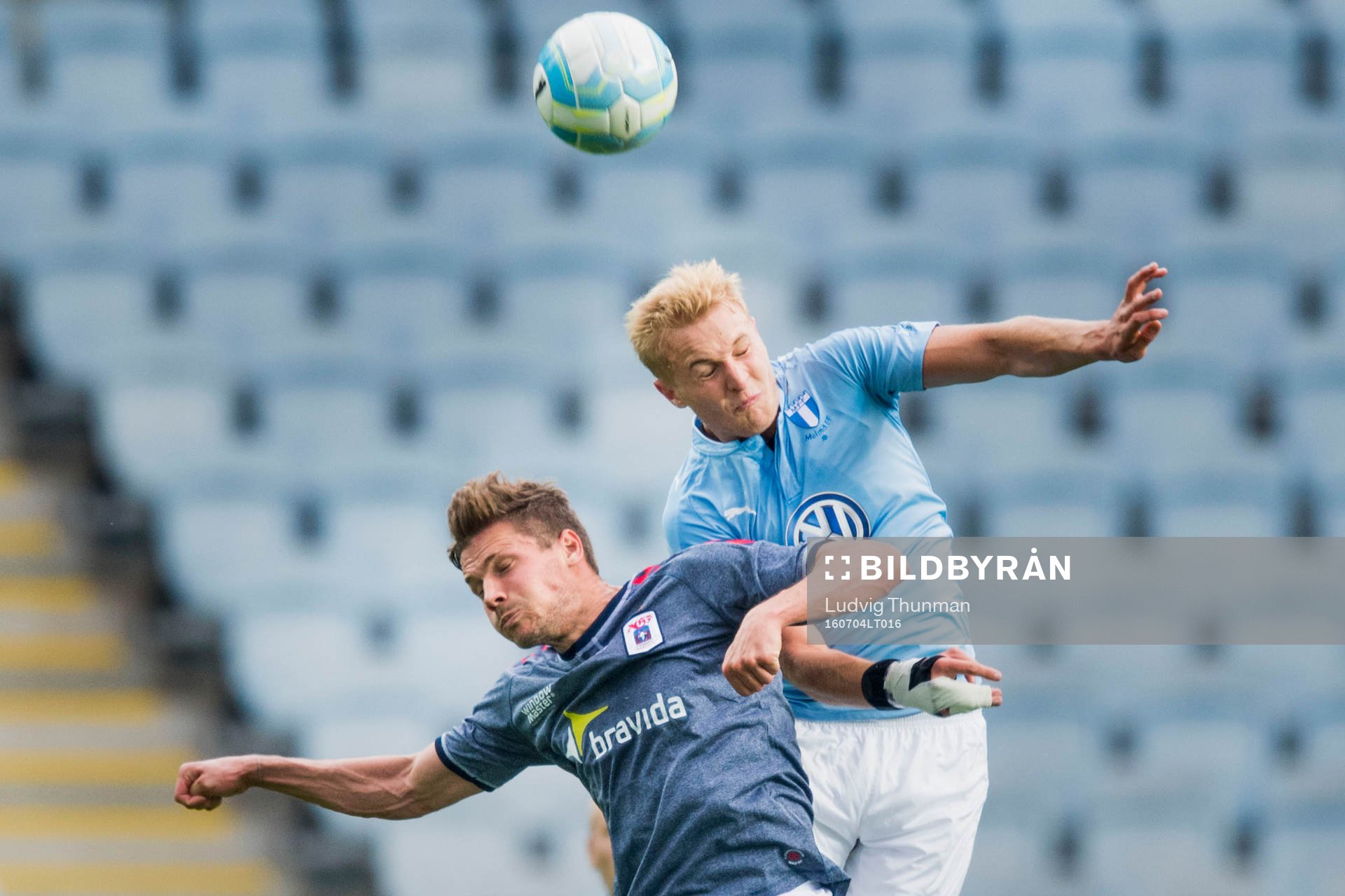 AGF Aarhus Stephan Petersen och Malmö FFs Franz Brorsson