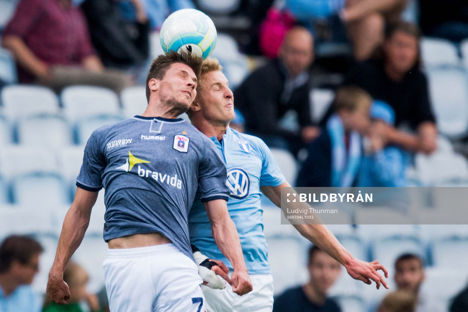 AGF Aarhus Stephan Petersen och Malmö FFs Franz Brorsson