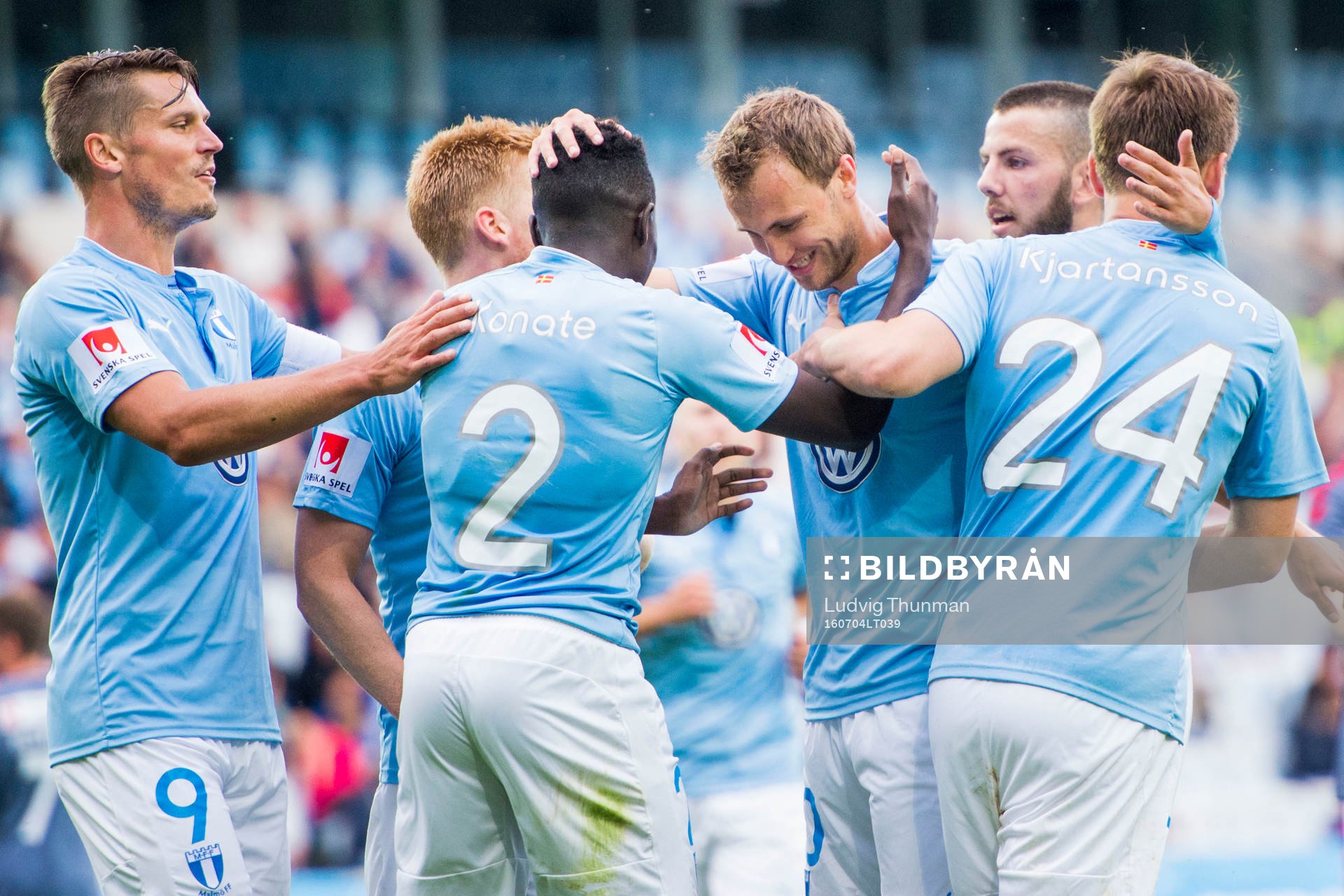 Malmö FFs Markus Rosenberg Pa Konate, Anders Christiansen,