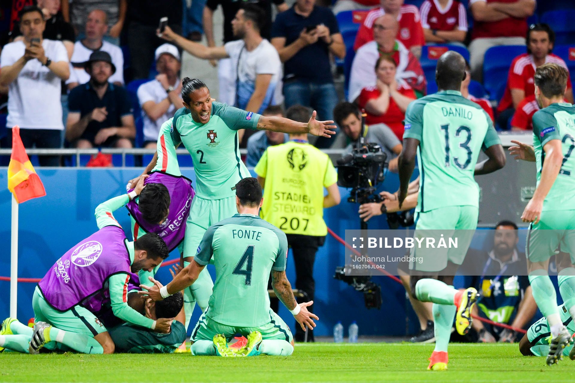 Portugals Bruno Alves jublar