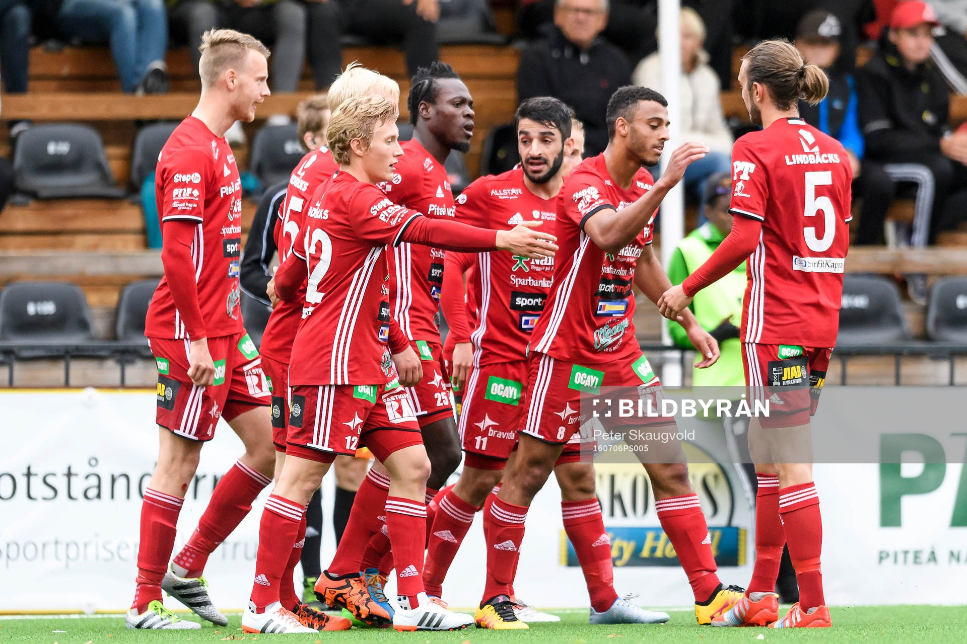 Piteåspelarna jublar