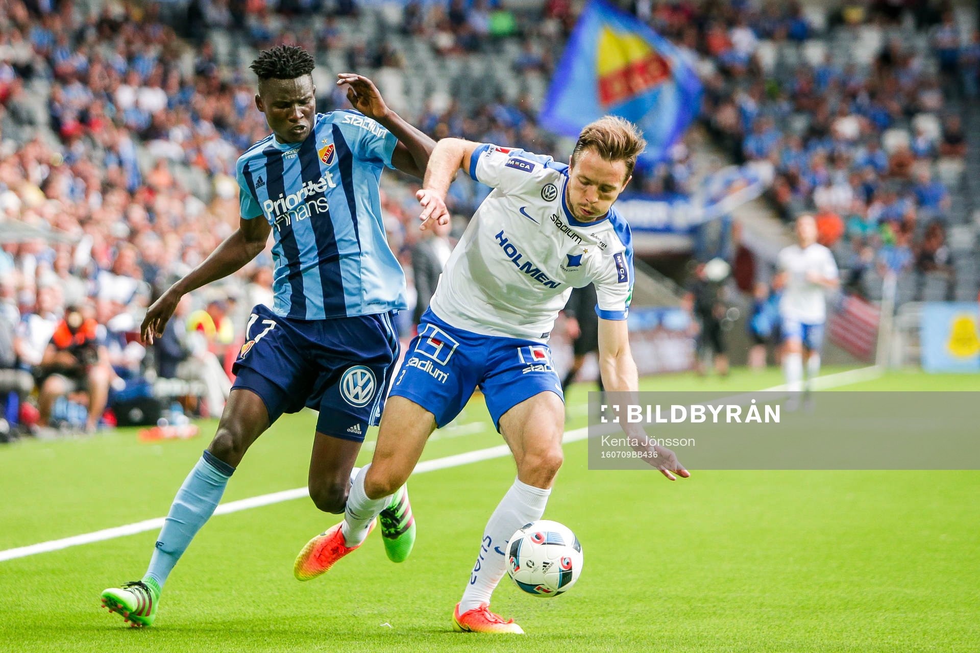 Djurgårdens Michael Olunga och Norrköpings Morten