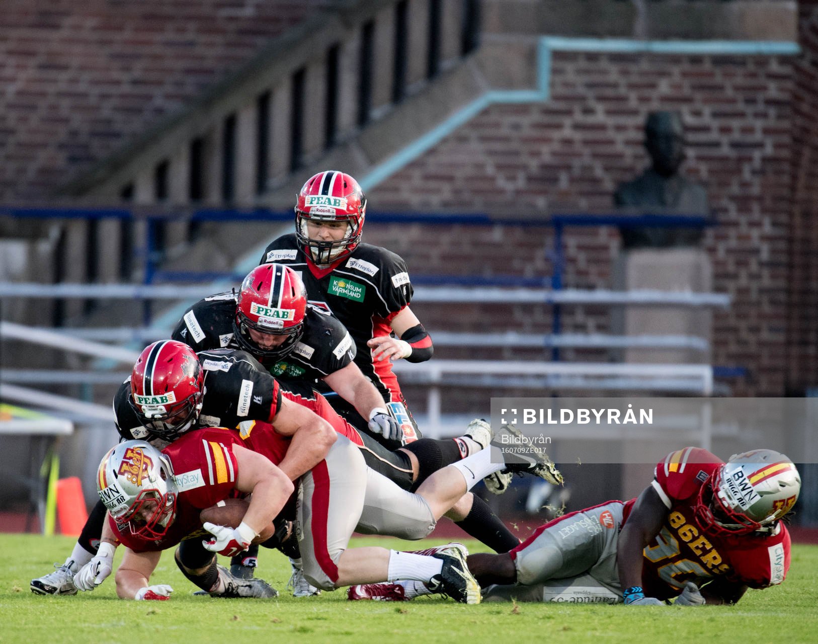 SM finalen i amerikansk fotboll mellan Uppsala 86ers och