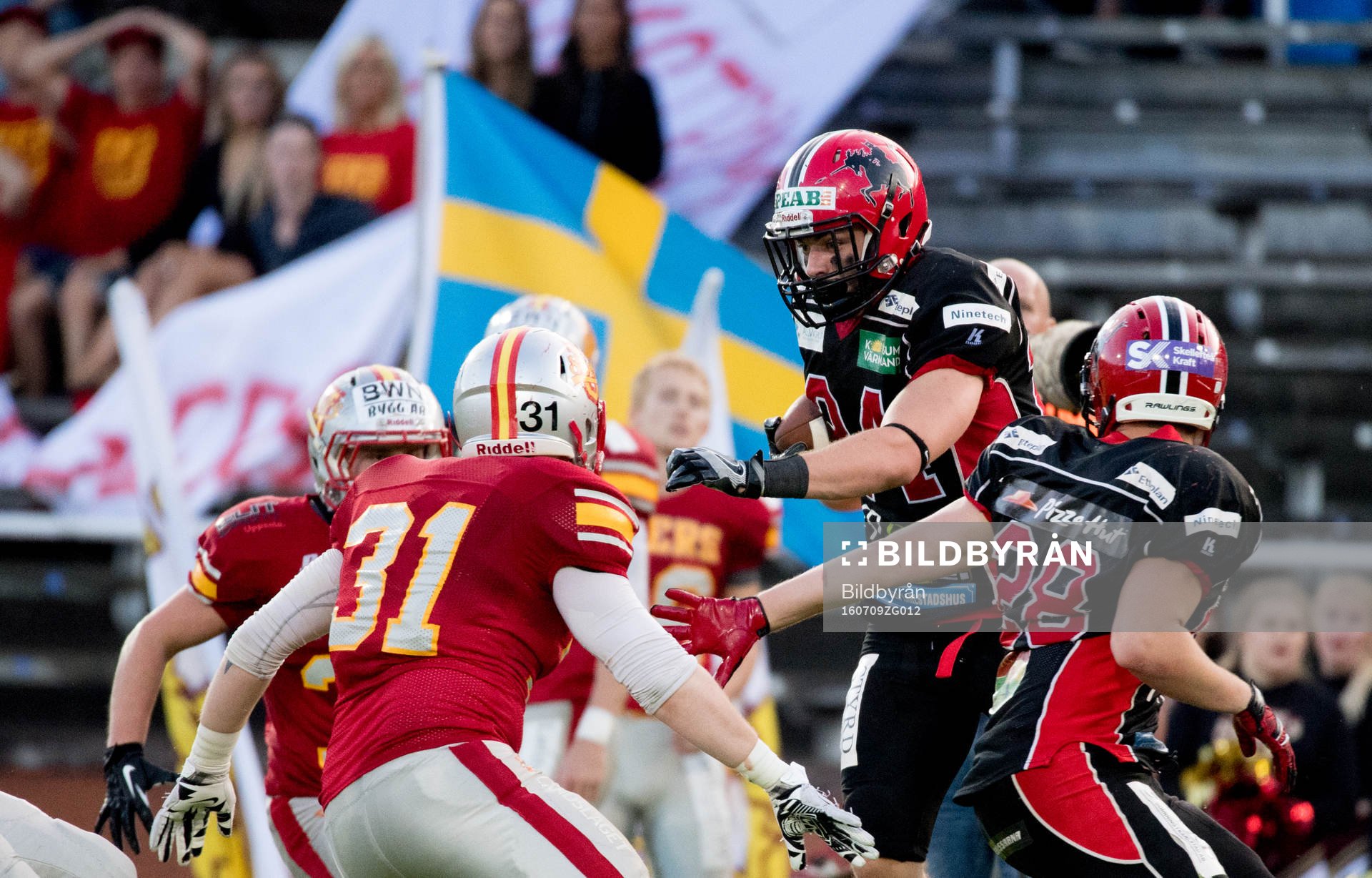 SM finalen i amerikansk fotboll mellan Uppsala 86ers och