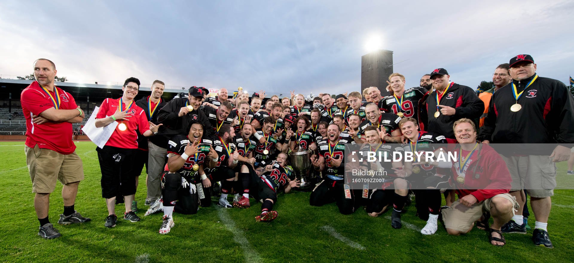 Lagbild av Carlstad united spelarna