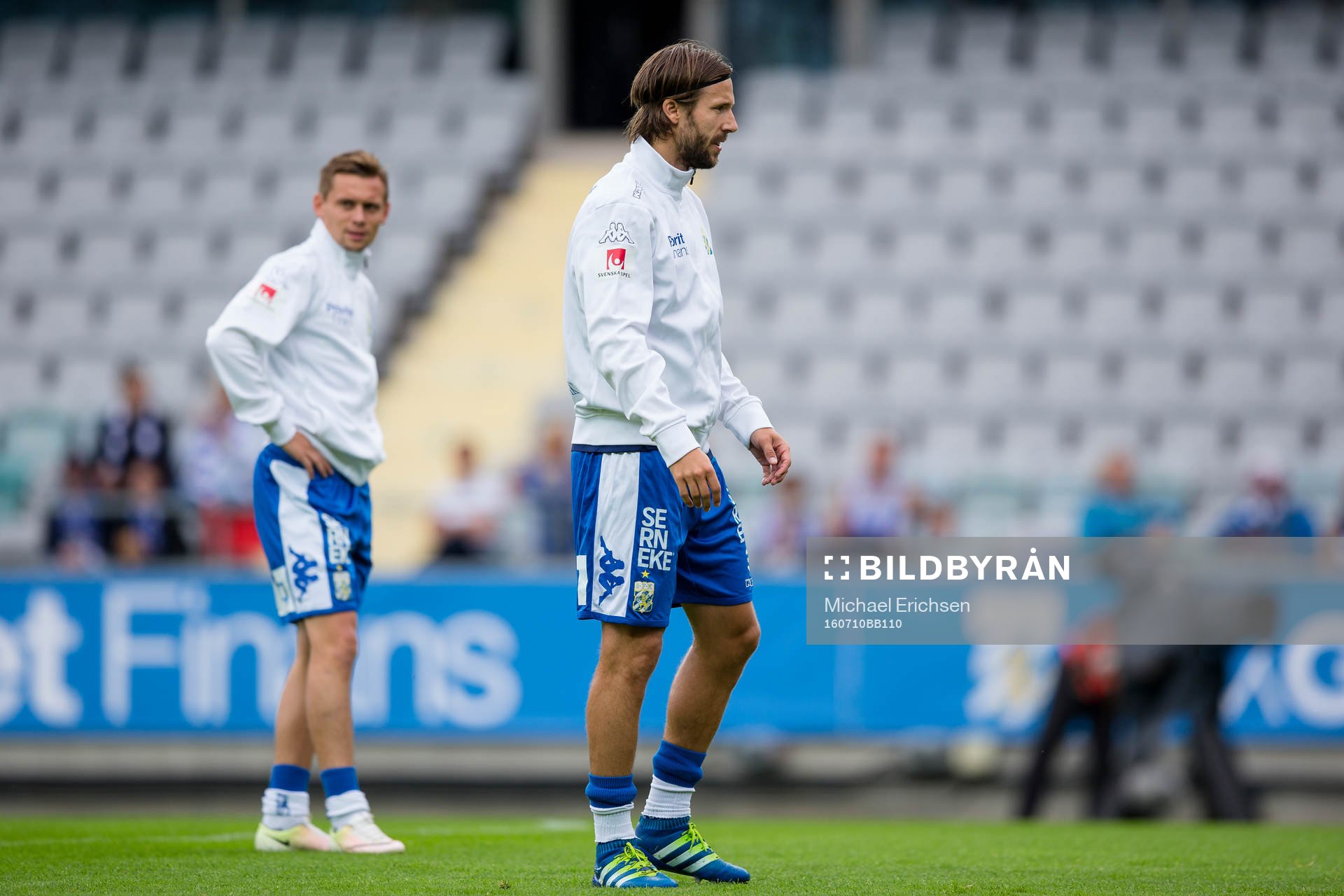 IFK Göteborgs Mattias Bjärsmyr på uppvärmningen innan