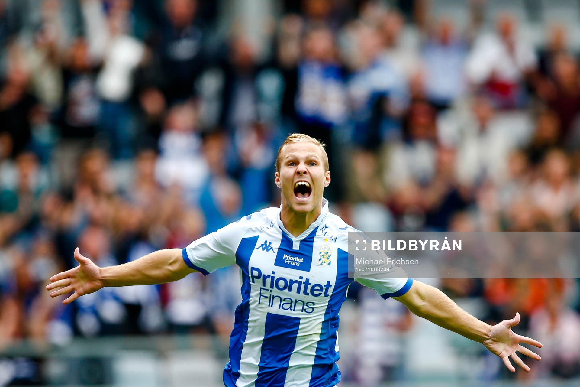 IFK Göteborgs Gustav Engvall jublar